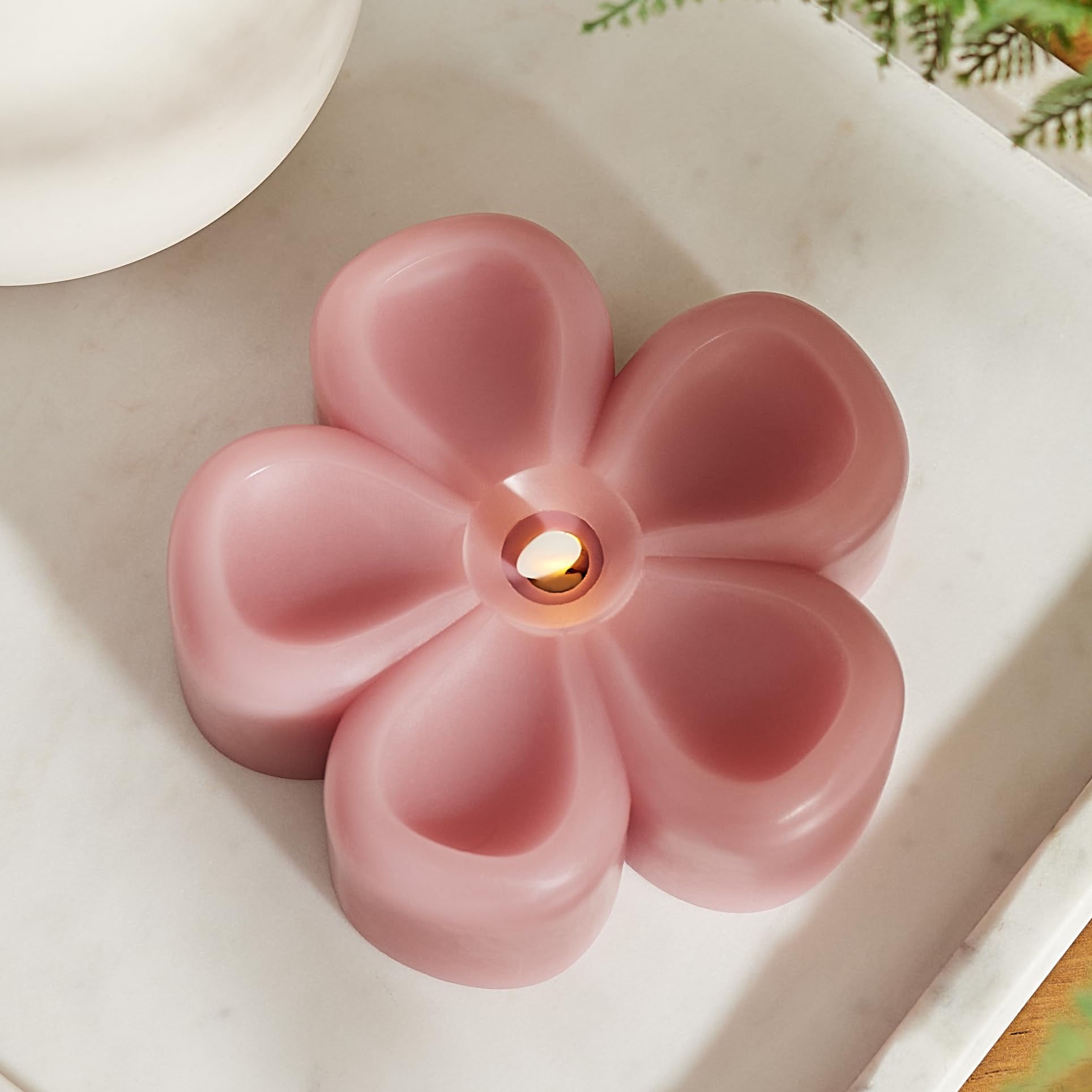 Luminara - Flameless Flickering Moving Flame Nature-Inspired Battery Operated LED D  cor - Spring Summer Collection - Blooming M