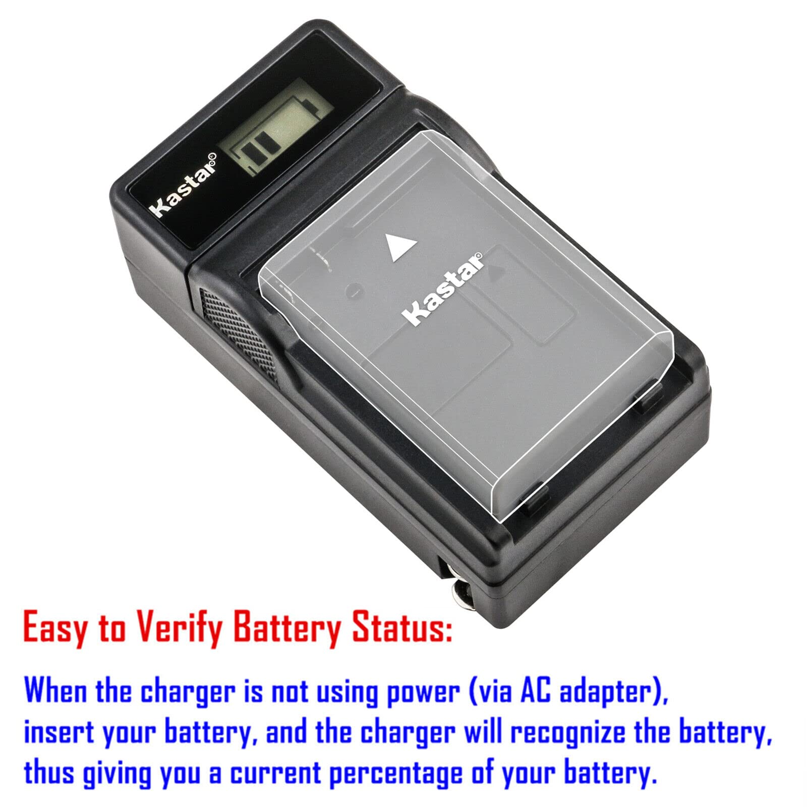 Kastar 3-Pack Np-Fp70 / Np-Fp71 Battery And Lcd Ac Charger Compatible With Sony Dcr-Hc94, Dcr-Hc96, Dcr-Sr30, Dcr-Sr40, Dcr-Sr50