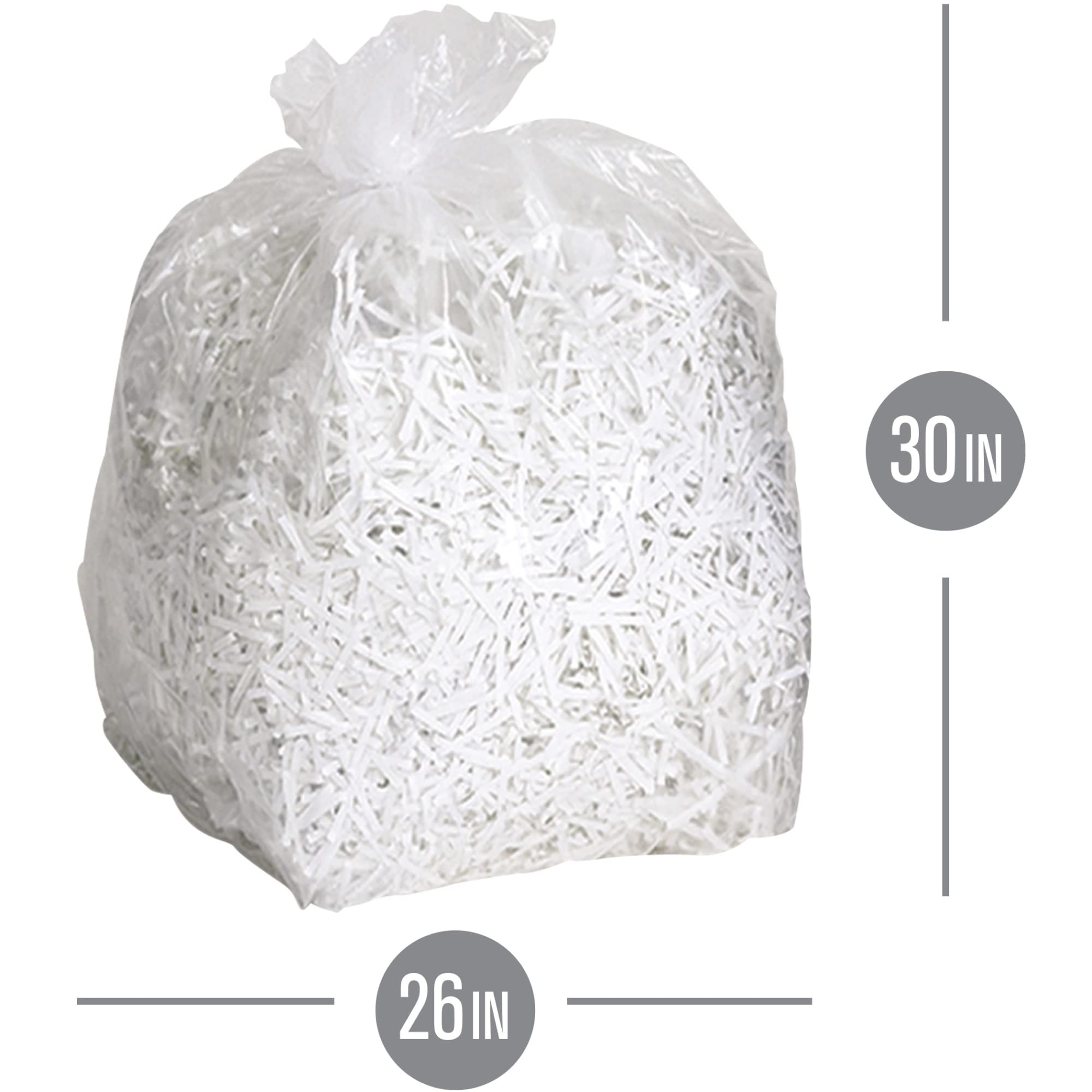 Highmark Shredder Bags, 1 Mil, 15 Gallons, Clear, Box Of 25, Dp00704