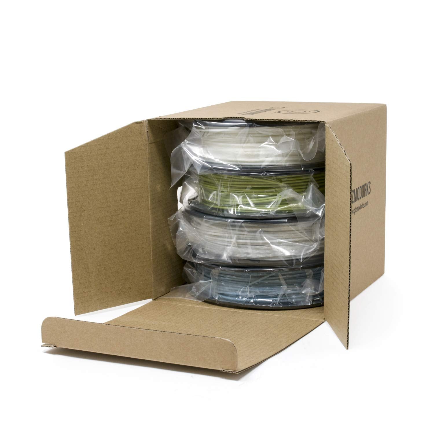 Gizmo Dorks Pla 3D Printer Filament 3Mm (2.85Mm) 200G, 4 Color Sample Pack   Marble, Glitter Blue, Glow Green, Change Green Yell