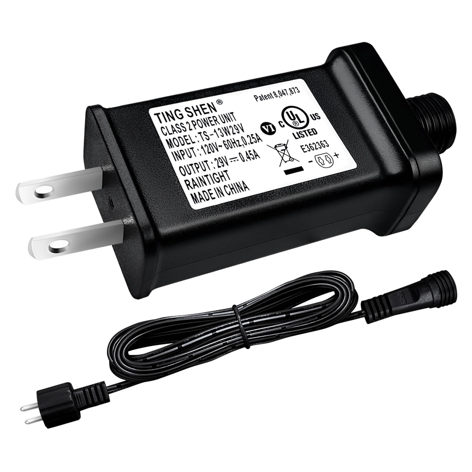 Nehbujin Led Transformer 29V 13W Led Power Supply Model Ts 13W29V Replacement Parts Ip44 Us Plug Adapter, Seasonal Use Led Drive