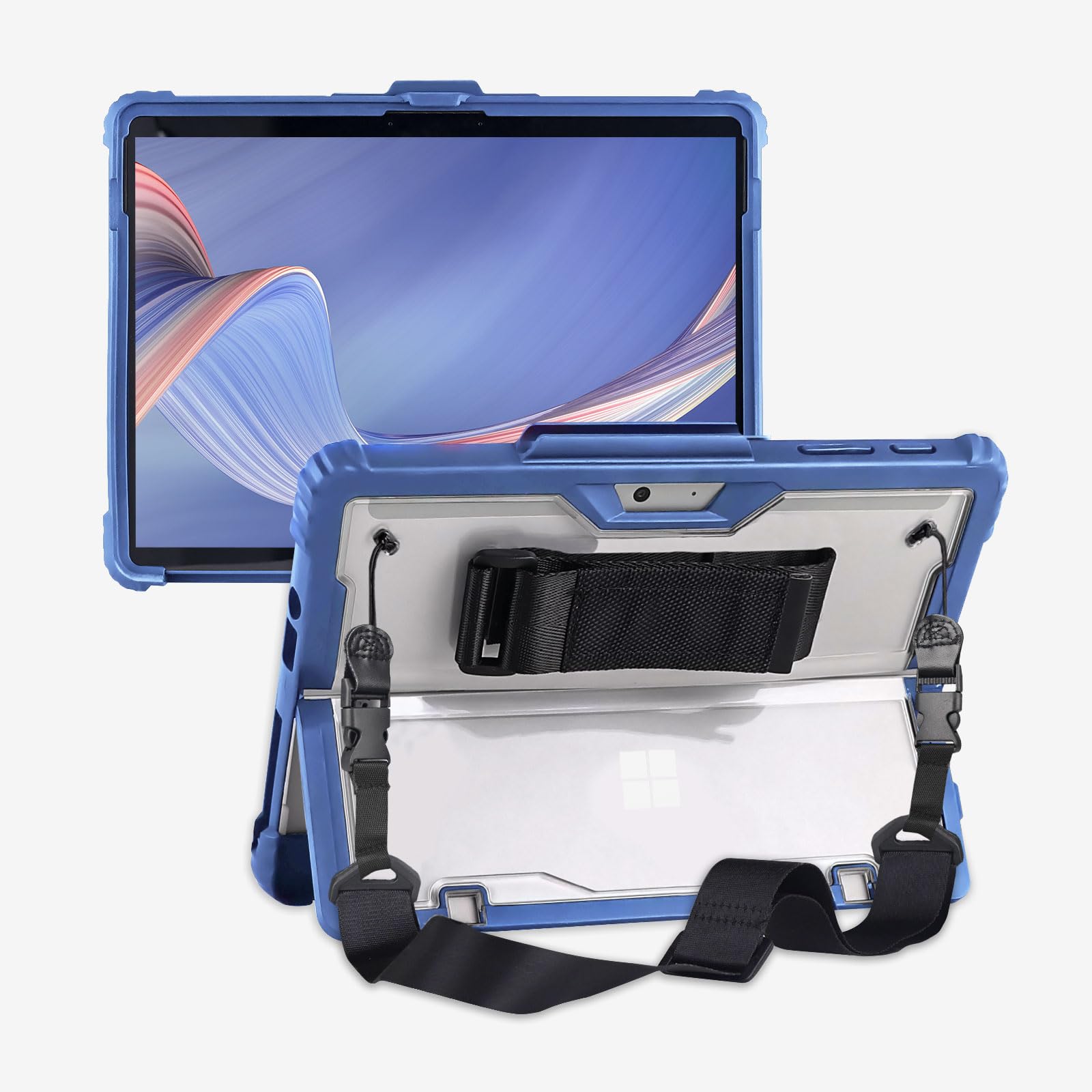 Aoao For Microsoft Surface Go 4/ Surface Go 3/ Surface Go 2/ Surface Go Case With Shoulder Strap, Hand Strap, Stylus Pen Holder,