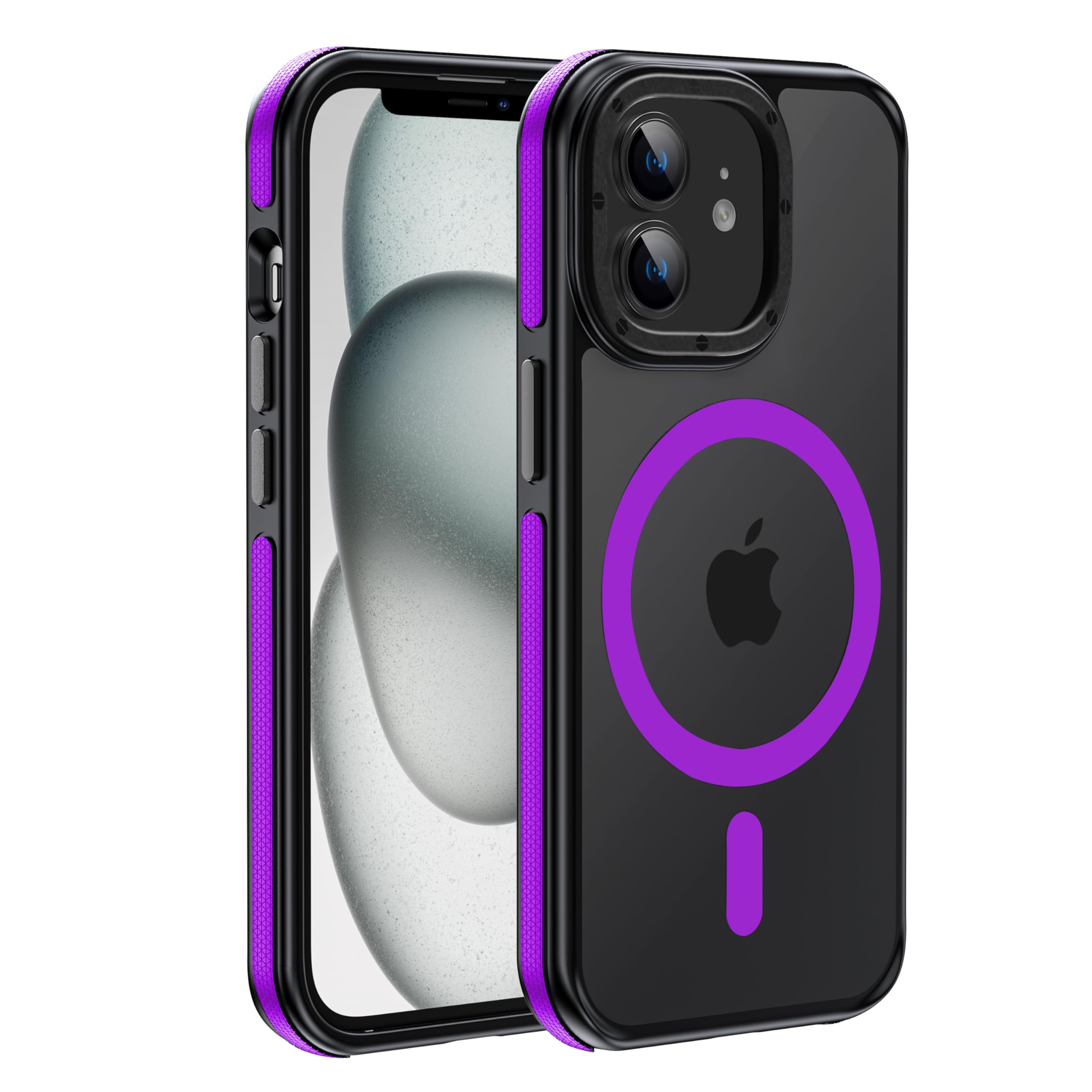 Yzoiko Strong Magnetic Case For Iphone 12 [10Ft Military Grade Protection] Compatible With Magsafe Shockproof Slim Thin Cover 6.