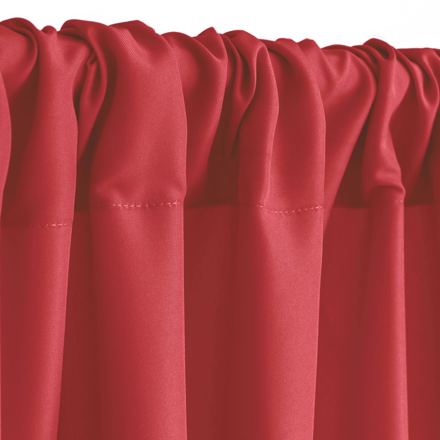 Hiasan Red Backdrop Curtains For Parties, Polyester Photography Backdrop Drapes For Family Gatherings, Wedding Decorations, 5Ftx