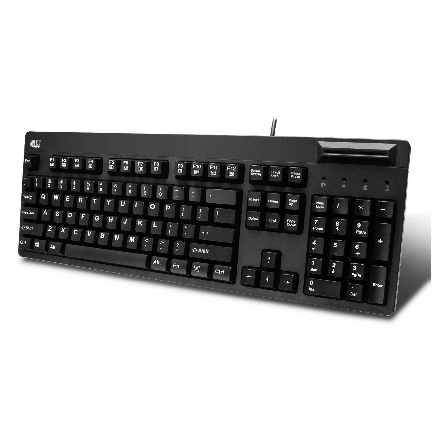 Adesso Easytouch Akb 630Sb Taa   Smart Card Reader Keyboard (Taa Compliant)