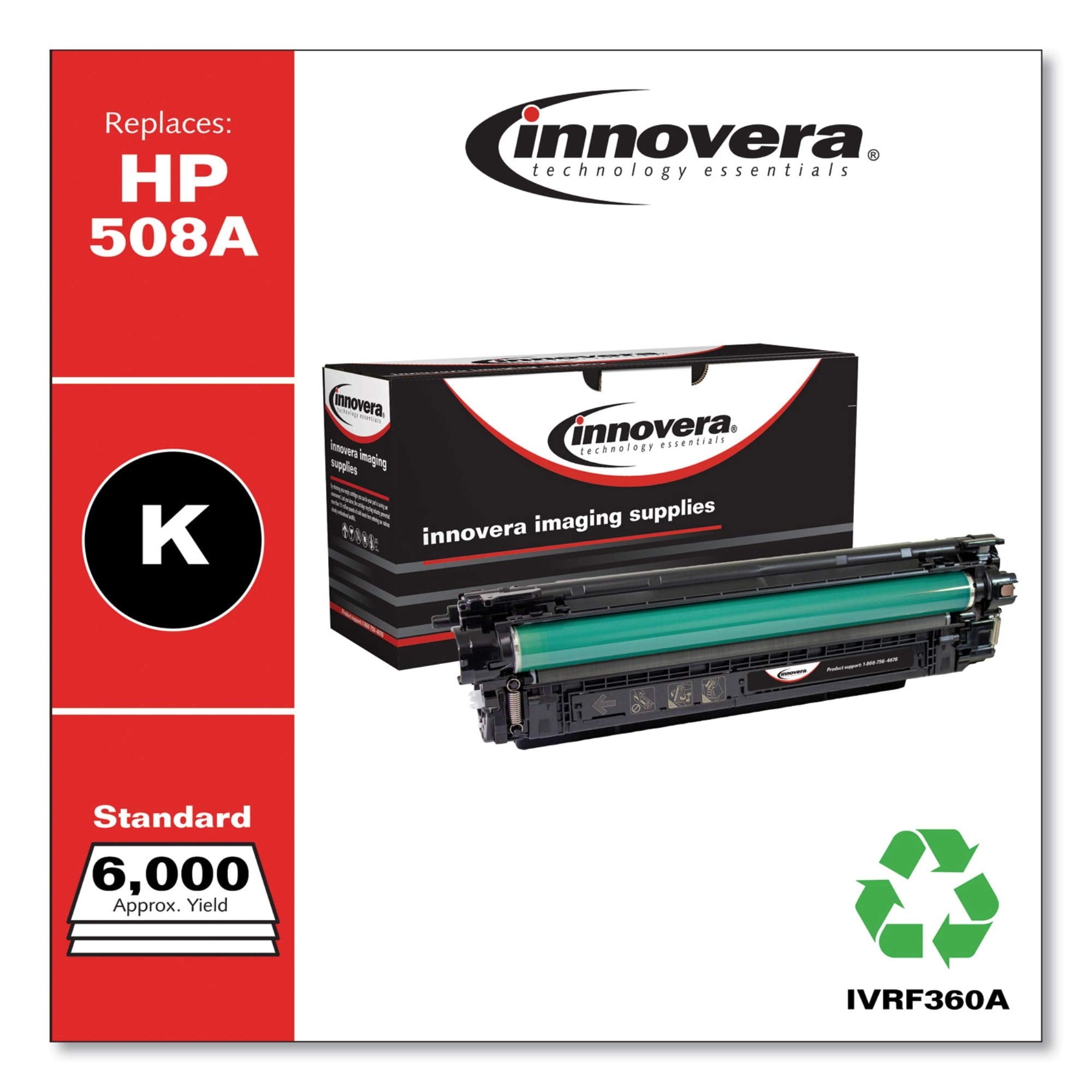 Innovera F360A Remanufactured Cf360A (508A) Toner, 6000 Page Yield, Black