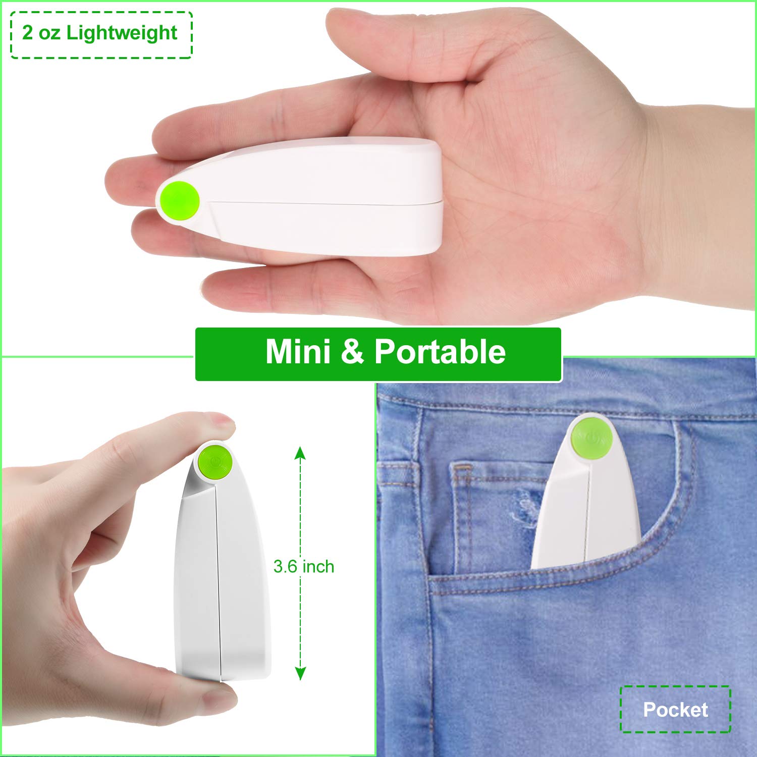 3 Pack Portable Pocket Fans Handheld Mini Fan Portable Foldable Fan Personal Travel Fan Hand Fan Summer Usb Rechargeable Desk Fa