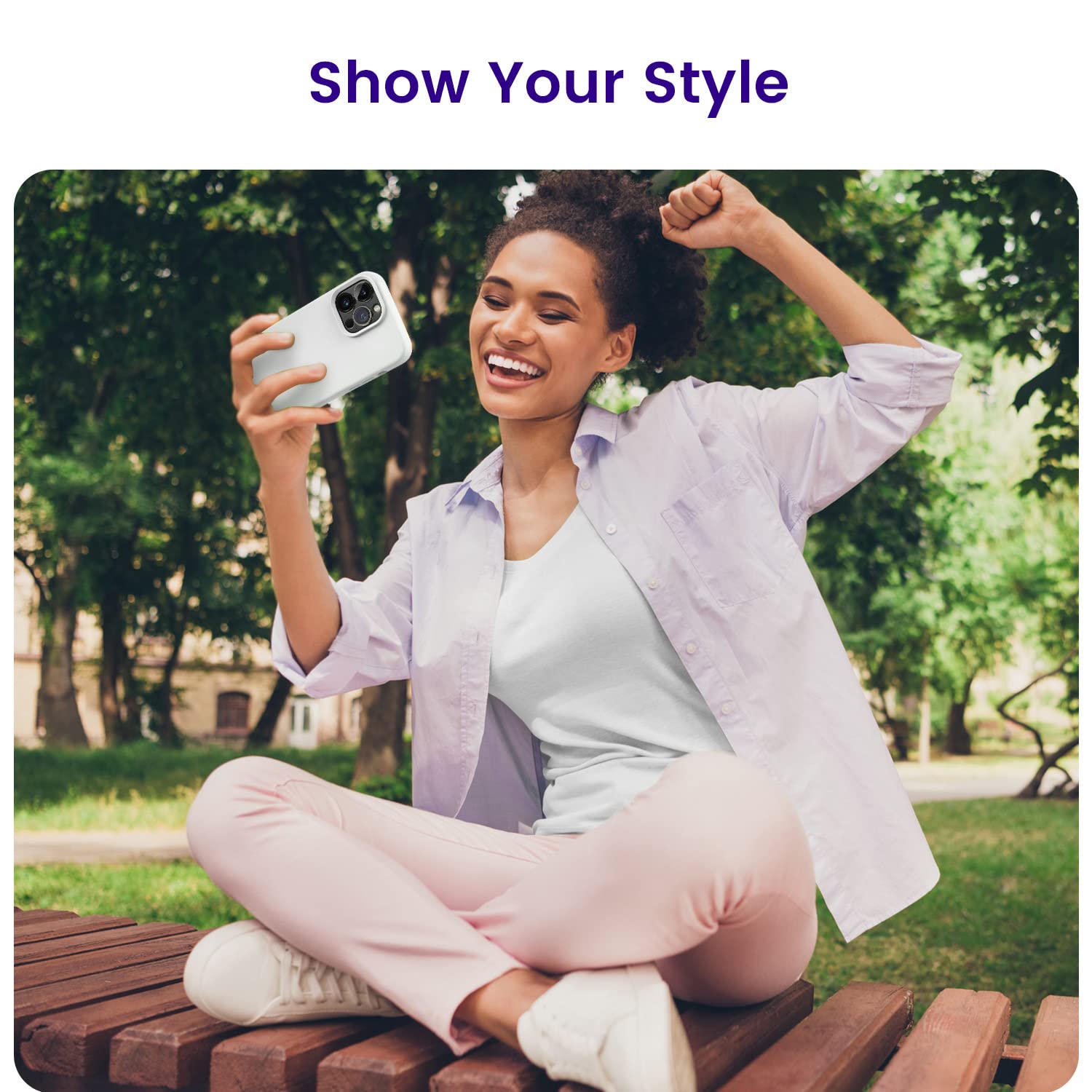 Otofly Designed For Iphone 14 Pro Max Case, Silicone Shockproof Slim Thin Phone Case For Iphone 14 Pro Max 6.7 Inch (White)