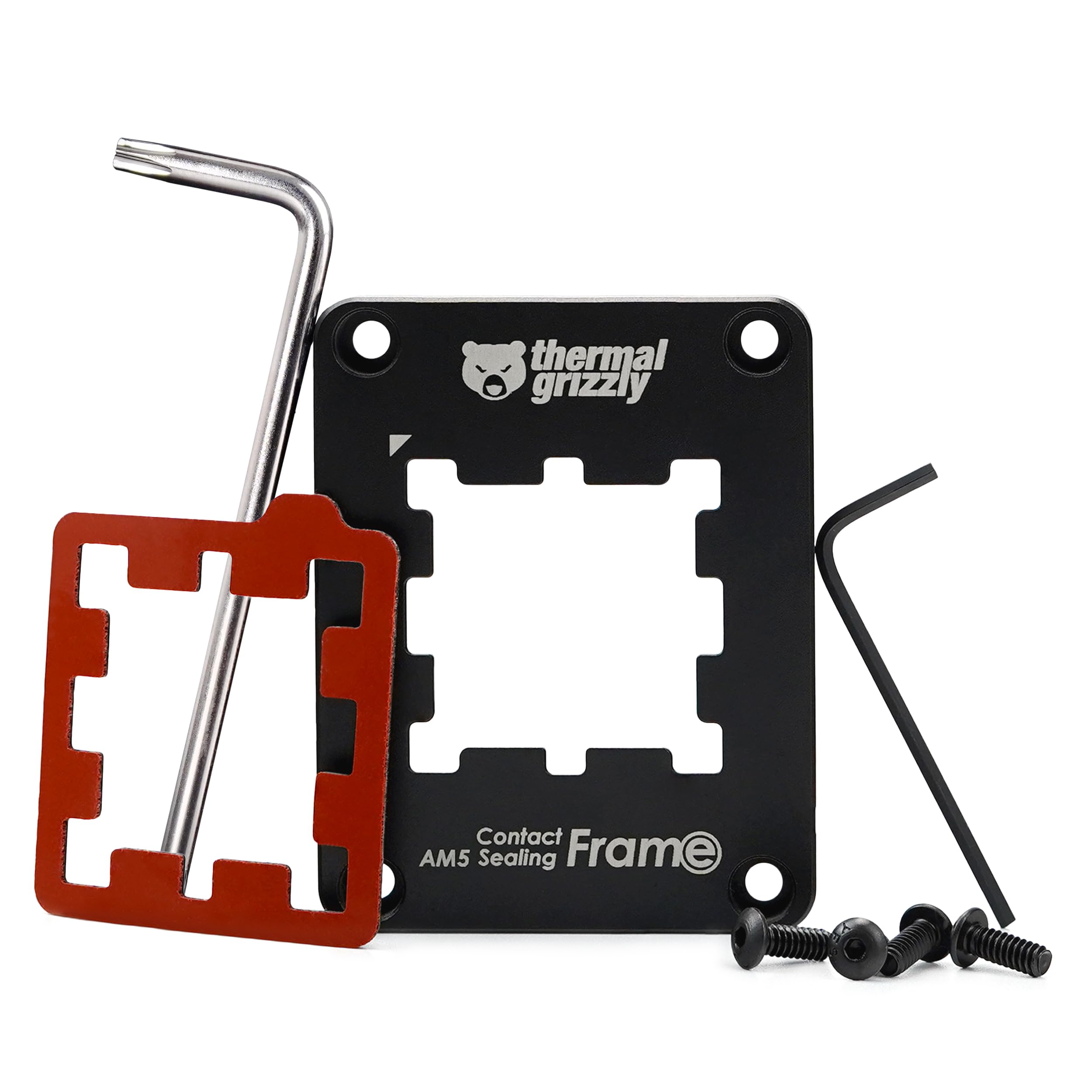 Thermal Grizzly Am5 Contact Sealing Frame   Contact Frame & Cpu Guard Combination   Optimizes Contact Pressure Points & Protects