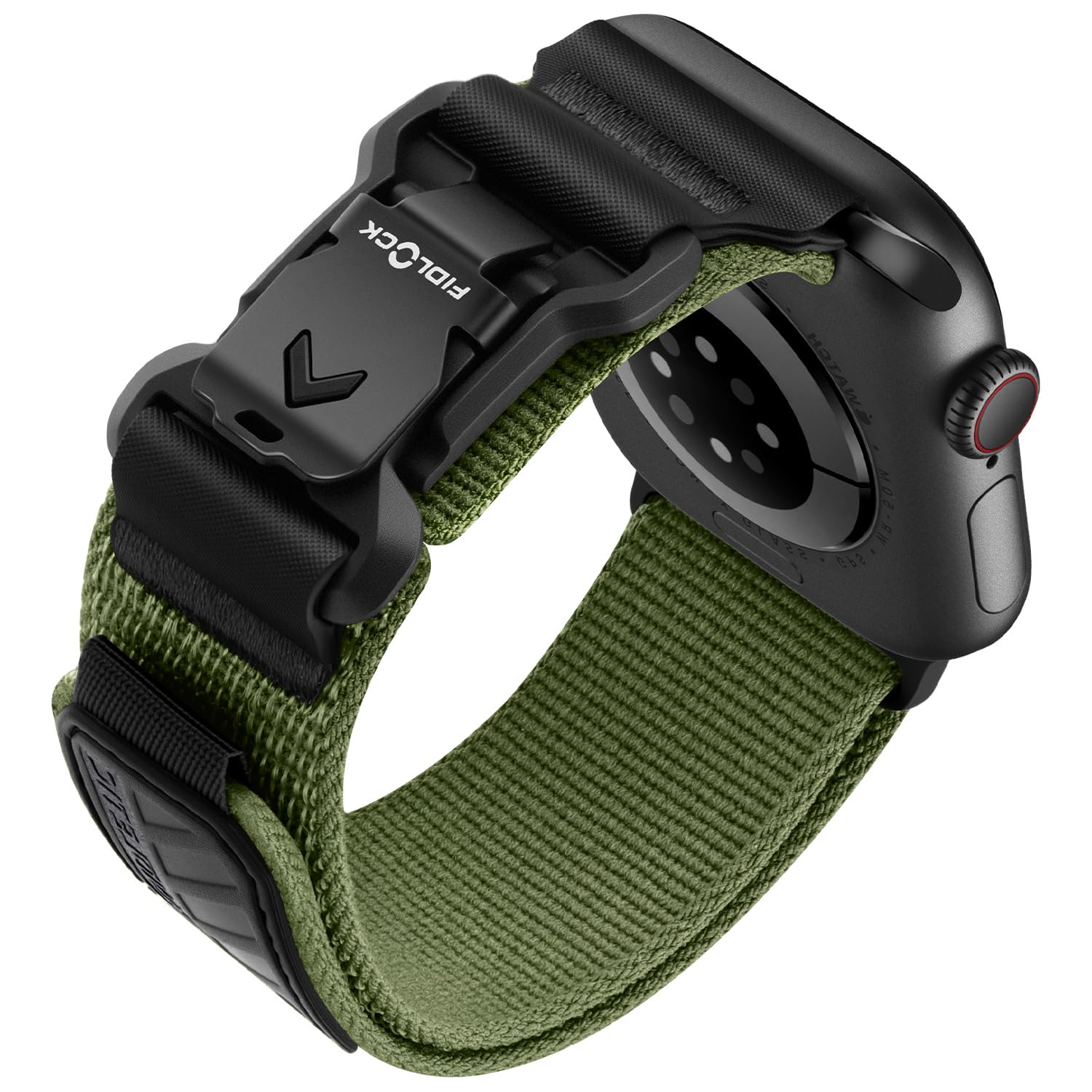 Bandletic Compatible with Apple Watch Band for Women Men, Soft Elastic Nylon Sport Loop with Magnetic Fidlock V-Buckle for iWatc