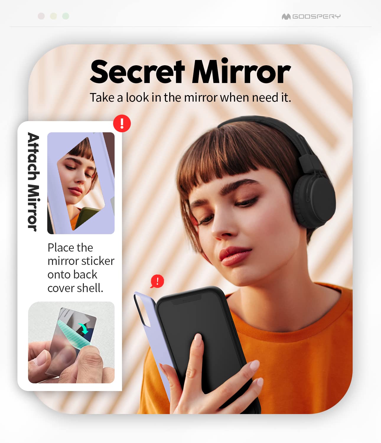 Goospery For Iphone 12/12 Pro (2020) 6.1-Inch Card Holder Wallet Case, Protective Dual Layer Bumper Phone Back Cover With Hidden