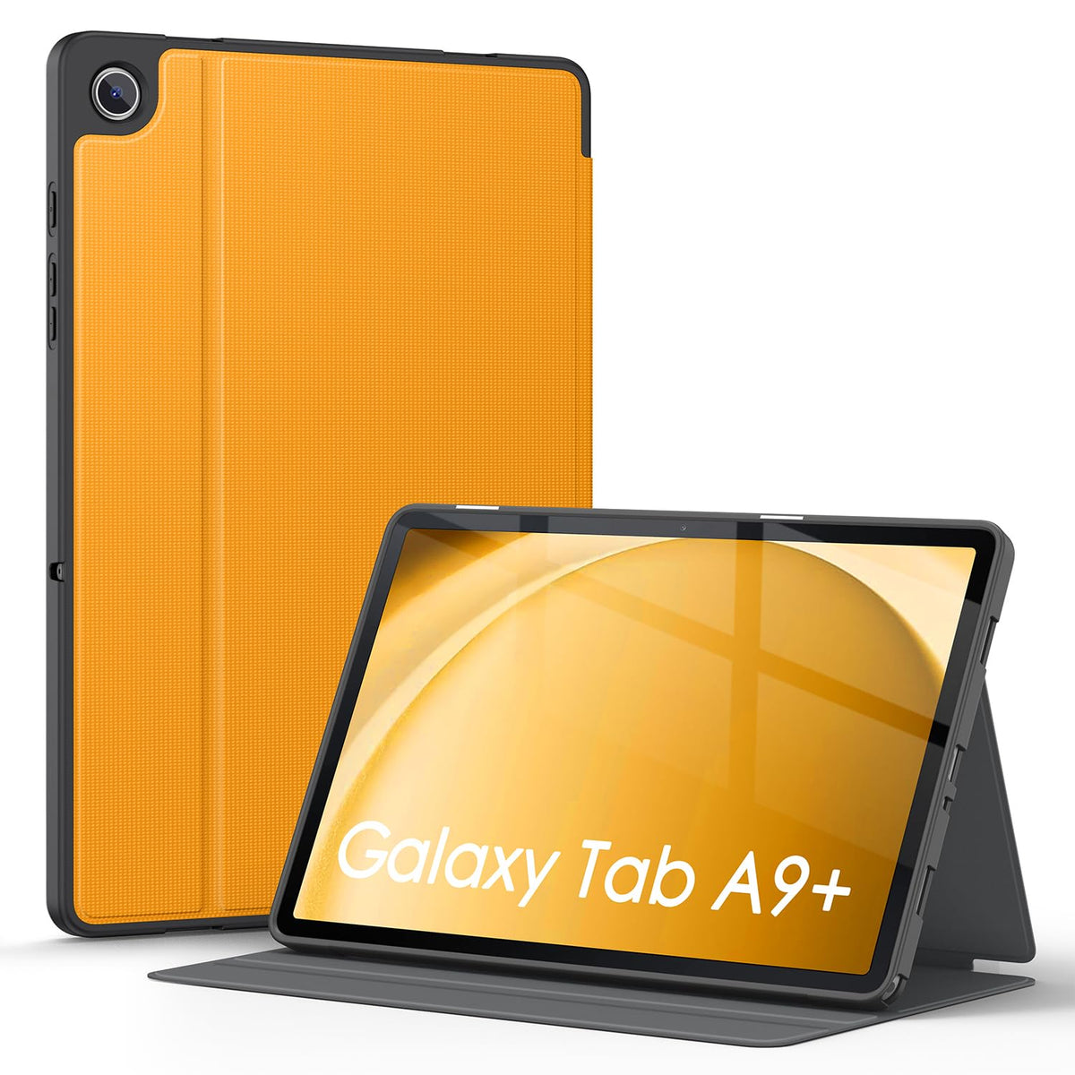 Soke Case For Galaxy Tab A9+/A9 Plus 11 Inch 2023, Shock Proof Smart Folio Stand Case, Multi  Viewing Angles, Soft Tpu Back Cover For Samsung Galaxy Tab A9+ Tablet [Sm X210/X216/X218], Citrus