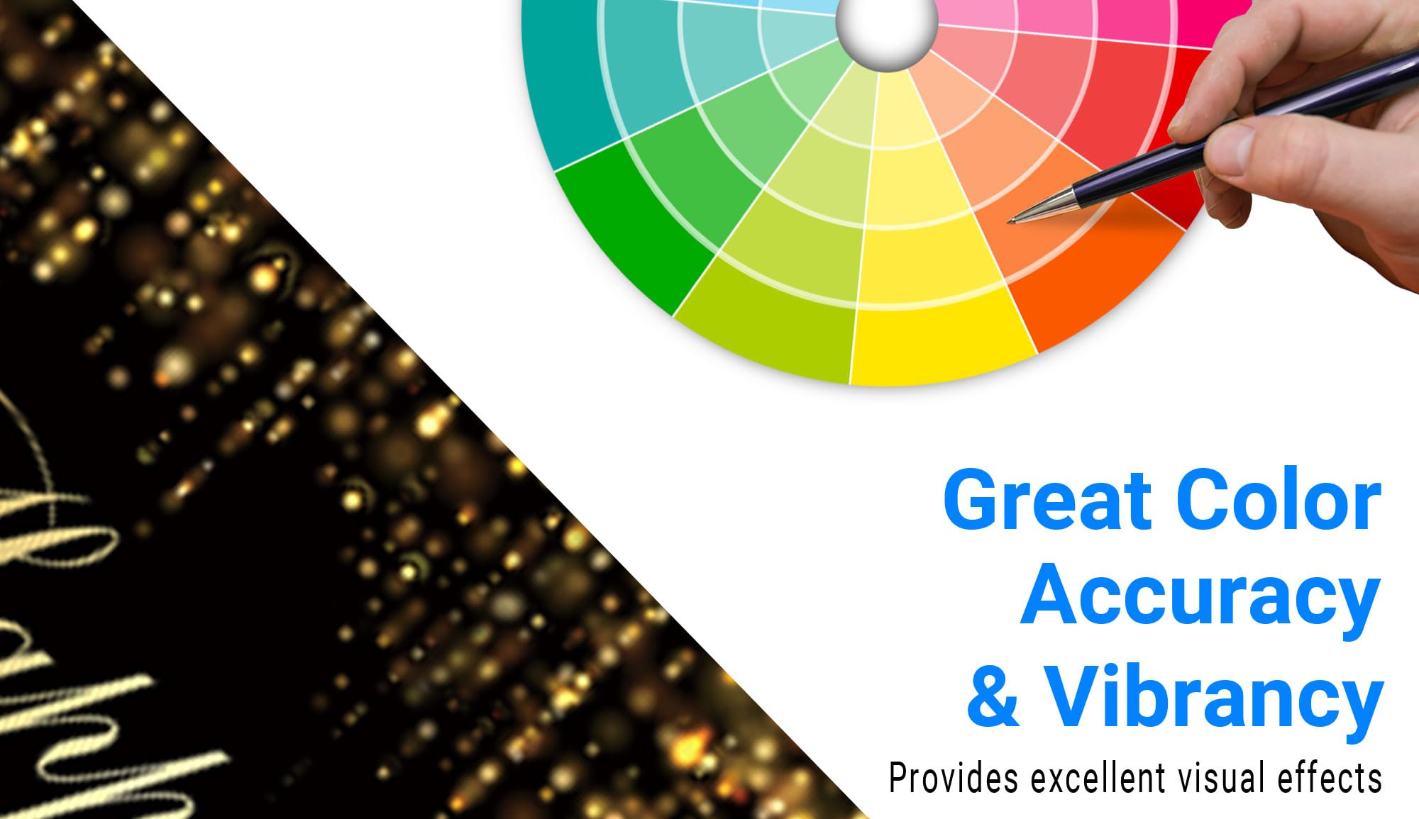 Funnytree 96'' X 72'' Happy Birthday Party Backdrop Black And Gold Glitter Bokeh Sequin Spots Photography Background Golden Spar