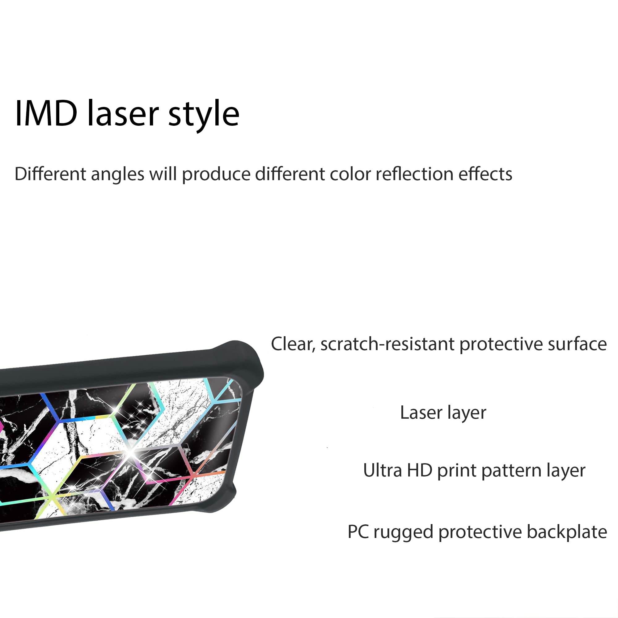 Jioeuinly Blu C5 Max Case Compatible With Blu C5 Max Phone Case Cover [With Tempered Glass Screen Protector][Hard Pc + Soft Sili