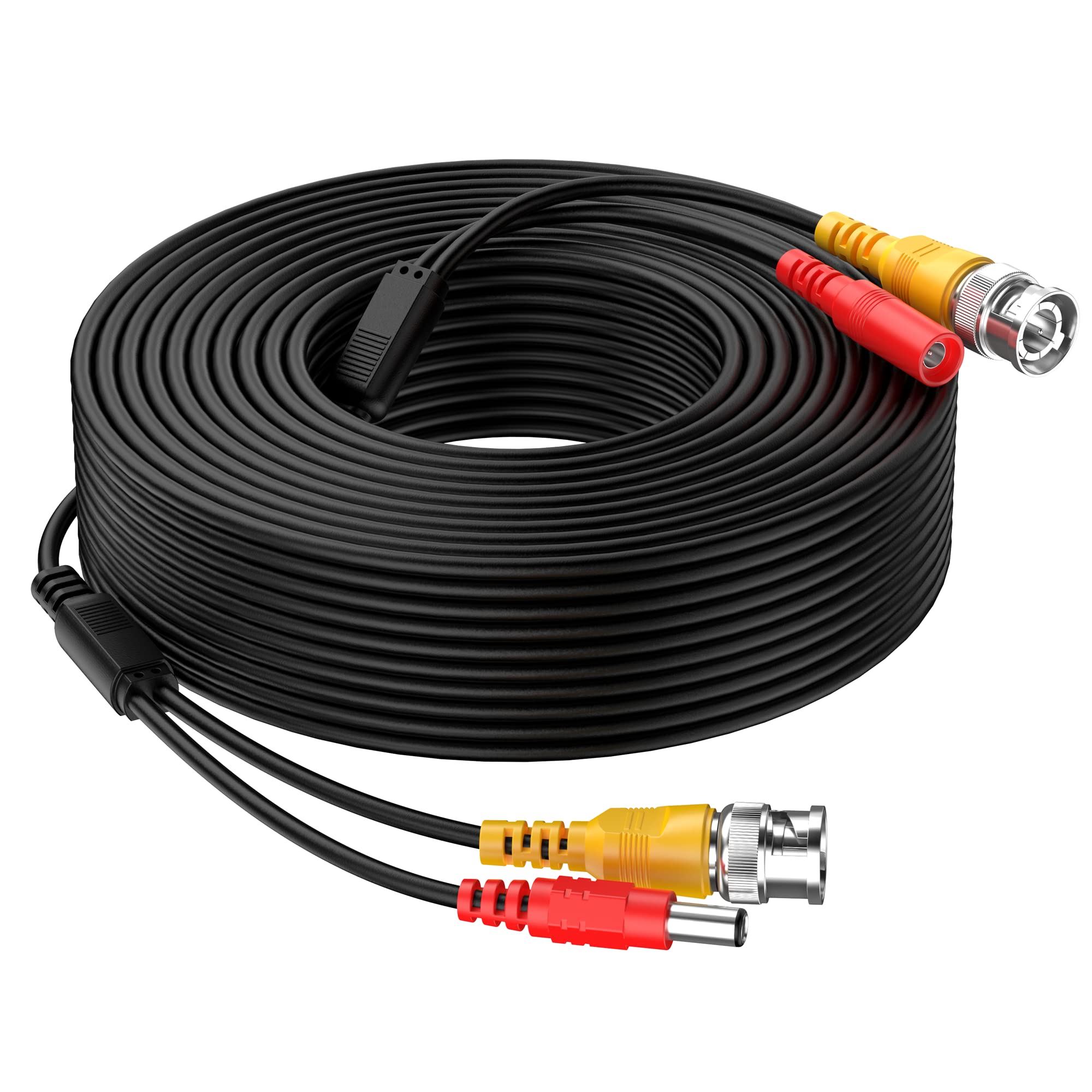 Ekylin 65 Feet All In One Bnc Video Extension Cable With Power Dc Connector For Security Camera Home Surveillance Cctv Closed Circuit Tv System