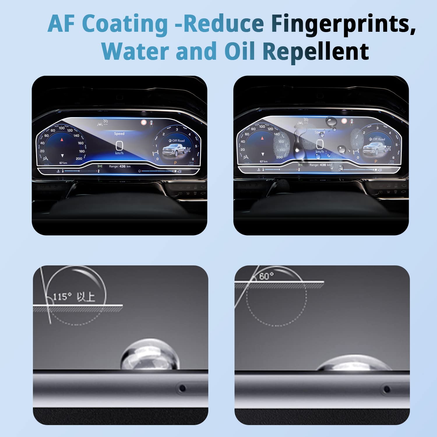 Shaohao 2022 2023 2024 Gmc Sierra 1500 Screen Protector, For 2022 2023 2024 Gmc Sierra 1500 Sle Elevation Slt 12.3 In Dashboard Screen Protector 2022 2023 2024 Sierra 1500 2500Hd 3500Hd Accessories