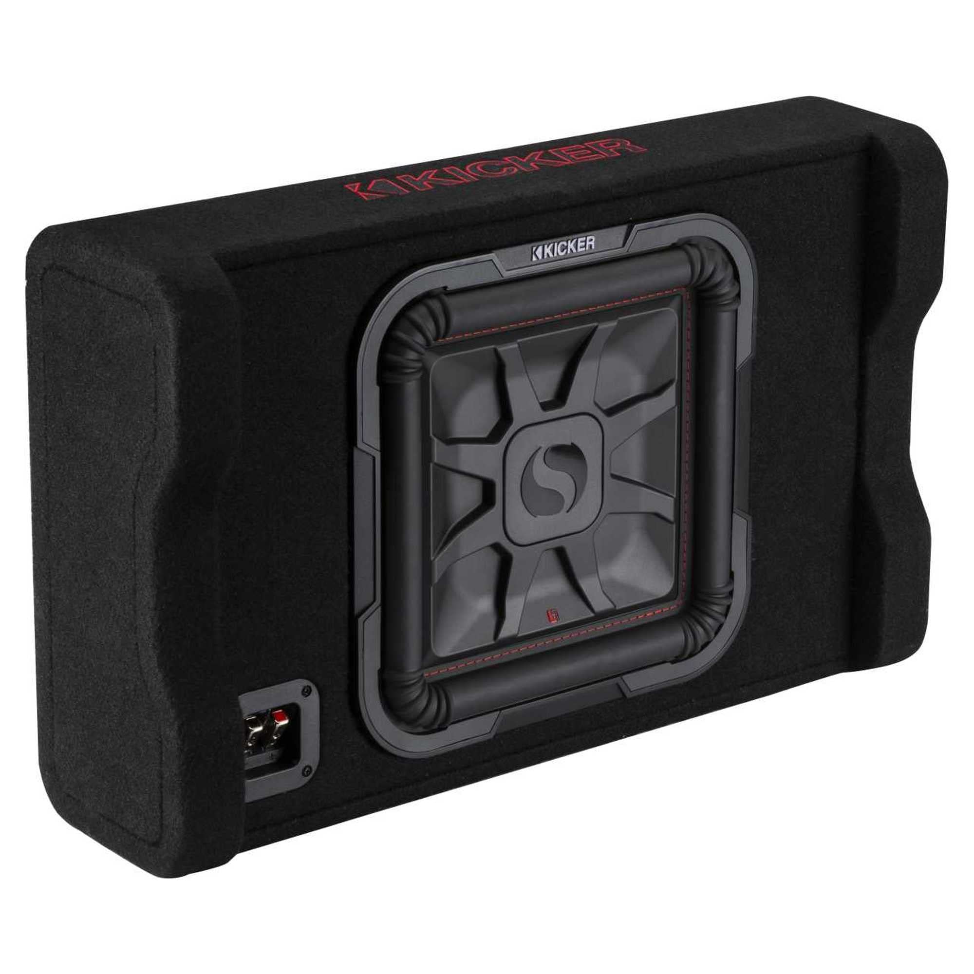 Kicker 49L7Tdf122 Down Firing 12'' L7T 2 Ohm Subwoofer Enclosure, 600 Watts Rms