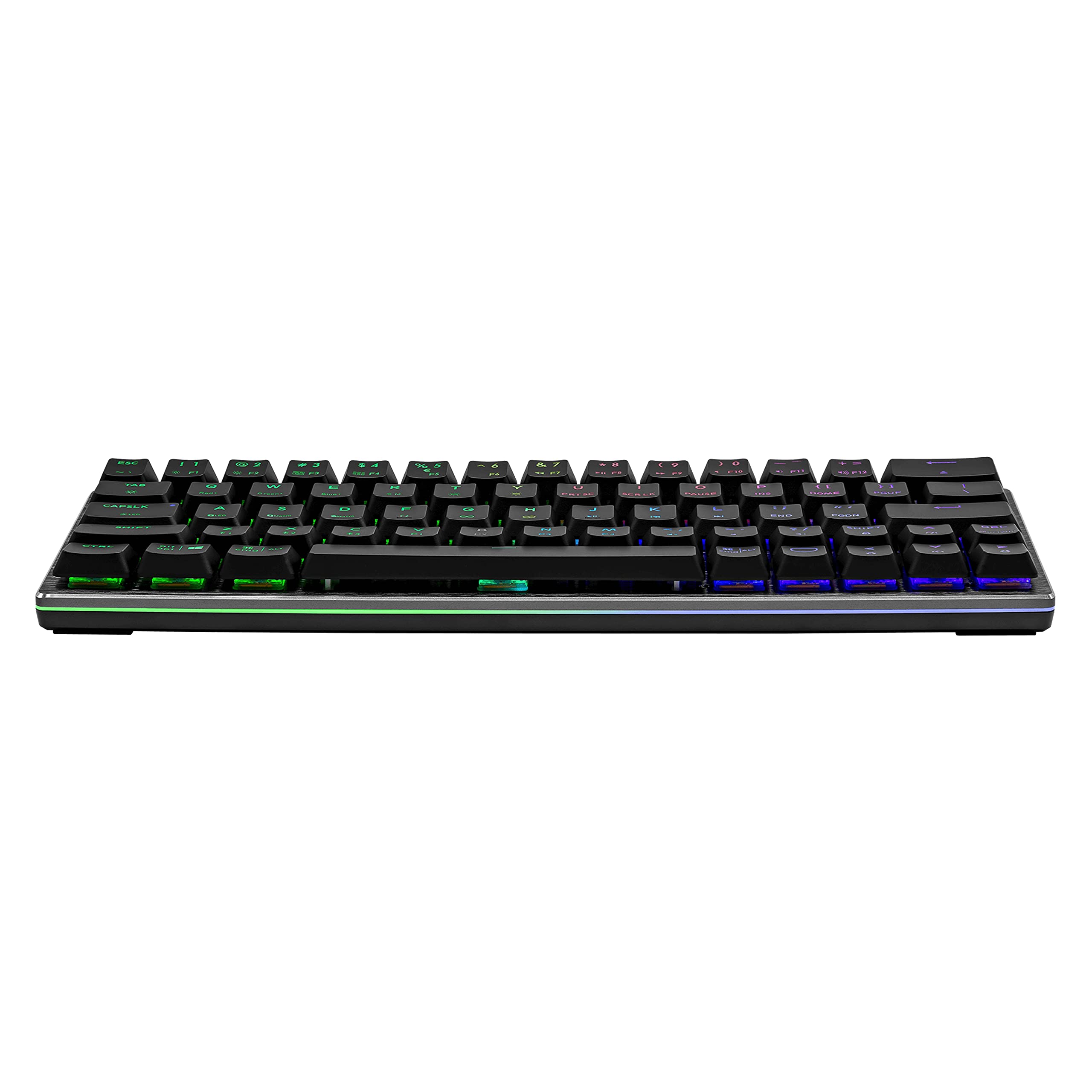 Cooler Master Sk622 60% Wireless Bluetooth Space Gray Mechanical Low Profile Gaming Keyboard, Linear Red Switches, Customizable
