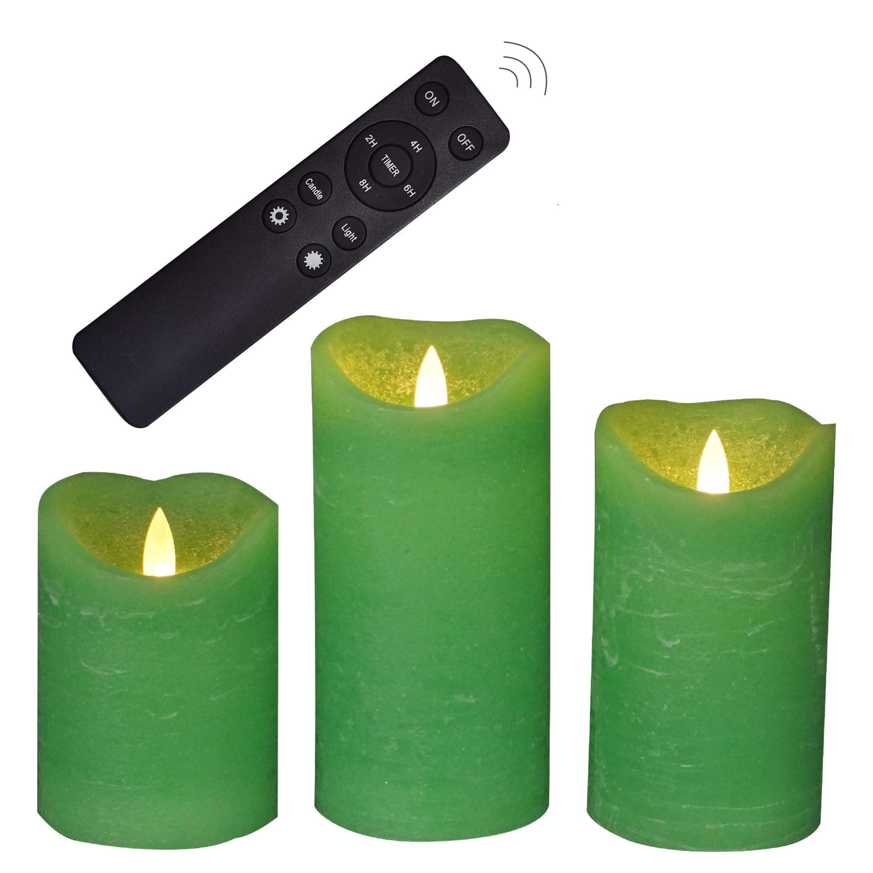 Candle Choice Battery Operated Flameless Candles With Remote Timer Real Wax Realistic Bright Flickering Electric Led Pillars Lig