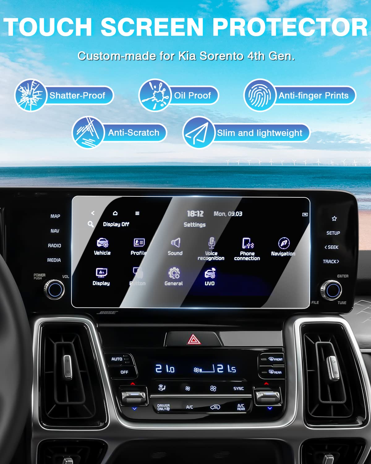 Karltys 2 Pack Screen Protector For 2022 2025 Bmw X3 X4 12.3 Inch Touchscreen, 9H Tempered Glass Screen Protector For Bmw X3 Accessories, Anti Glare Anti Fingerprint Car Radio Screen Cover