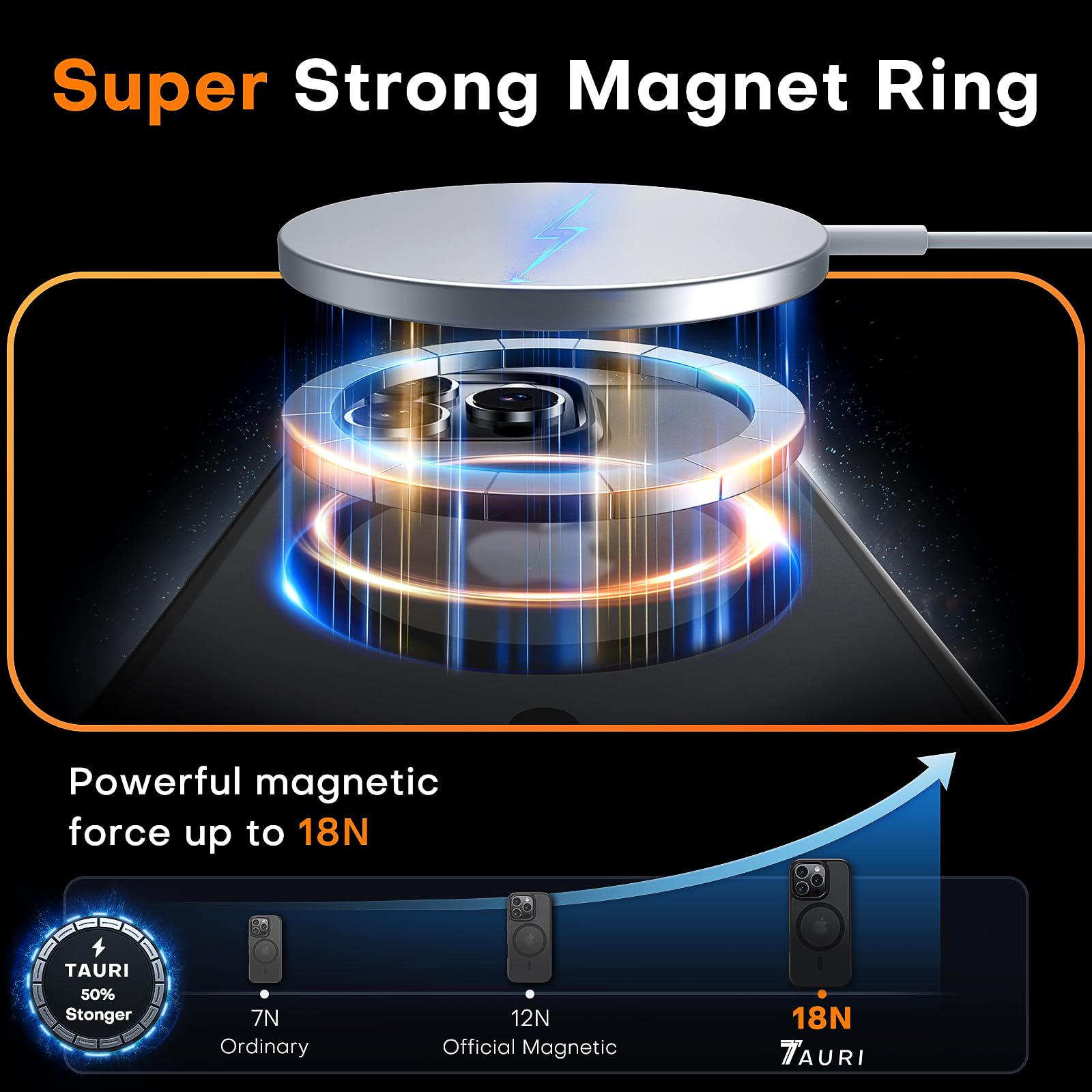 Tauri 3 In 1 For Iphone 16 Pro Max Case, [Compatible With Magsafe] With 2X Screen Protectors, Slim Translucent Matte Magnetic Ph