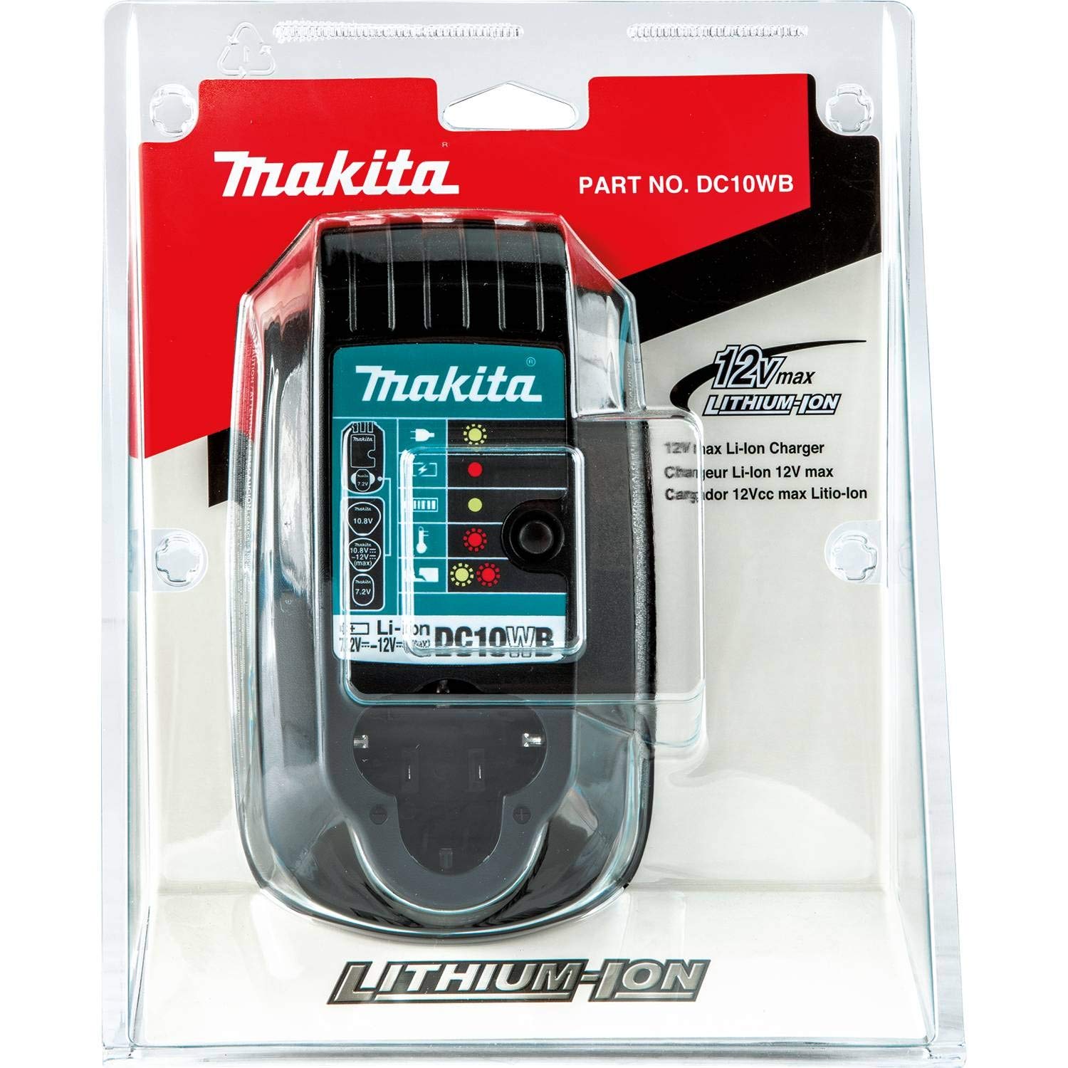 Makita Dc10Wb 7.2V   12V Max Lithium Ion Charger