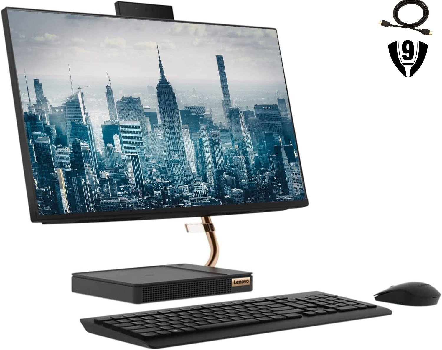 Lenovo Ideacentre 5 23.8 Fhd All-In-One Desktop, Intel Core I5-10400T Processor, 32Gb Ram 1Tb Ssd, Wifi 6, Bluetooth, Webcam, Wi