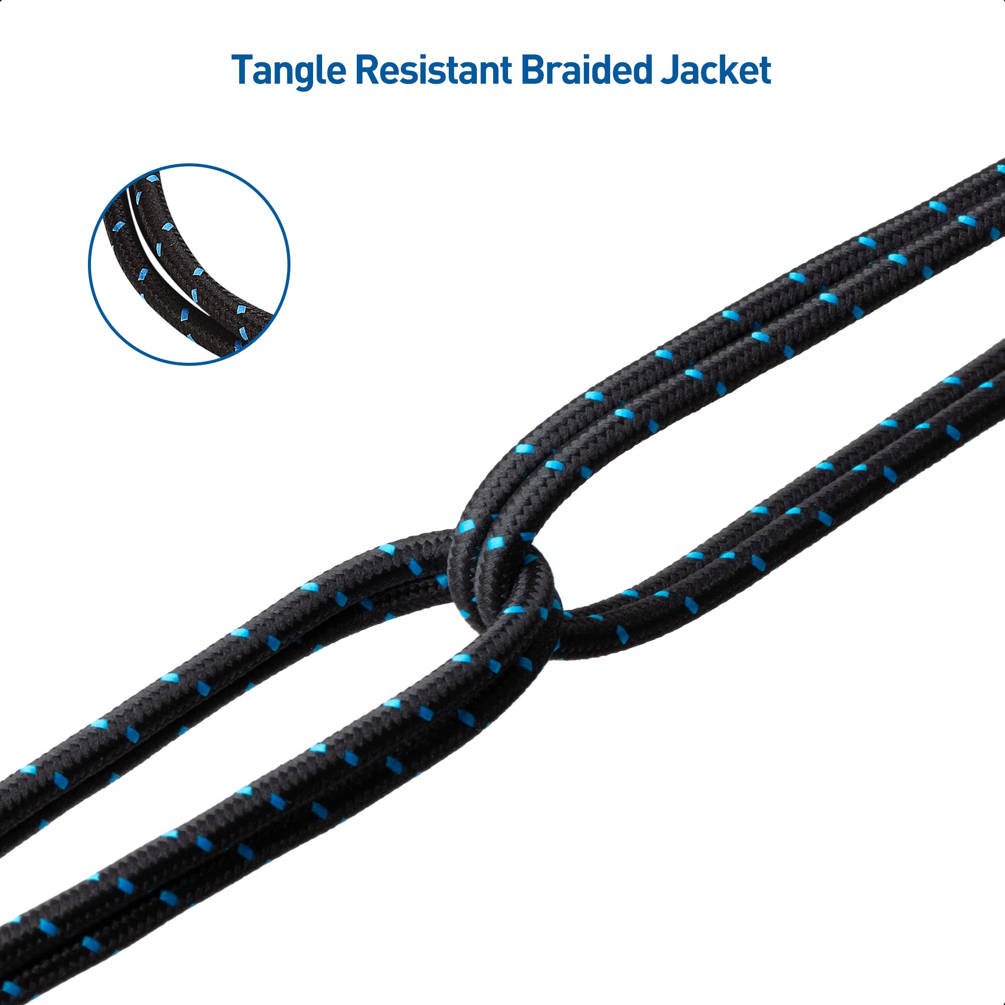 Cable Matters Braided USB C to Micro USB Cable   6.6ft, Micro USB to USB C Cable, USBC to Micro USB Cord, for Wall Chargers, Game Controllers & More, Black