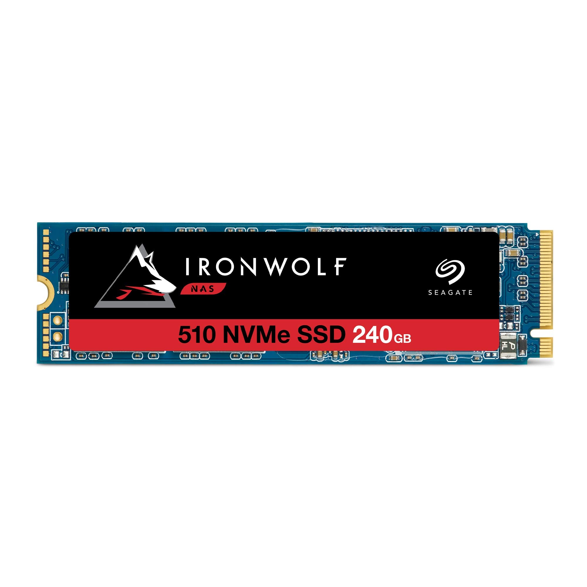 Seagate IronWolf 510 240GB NAS SSD Internal Solid State Drive - M.2 PCIe for Multibay RAID System Network Attached Storage, 3 Ye