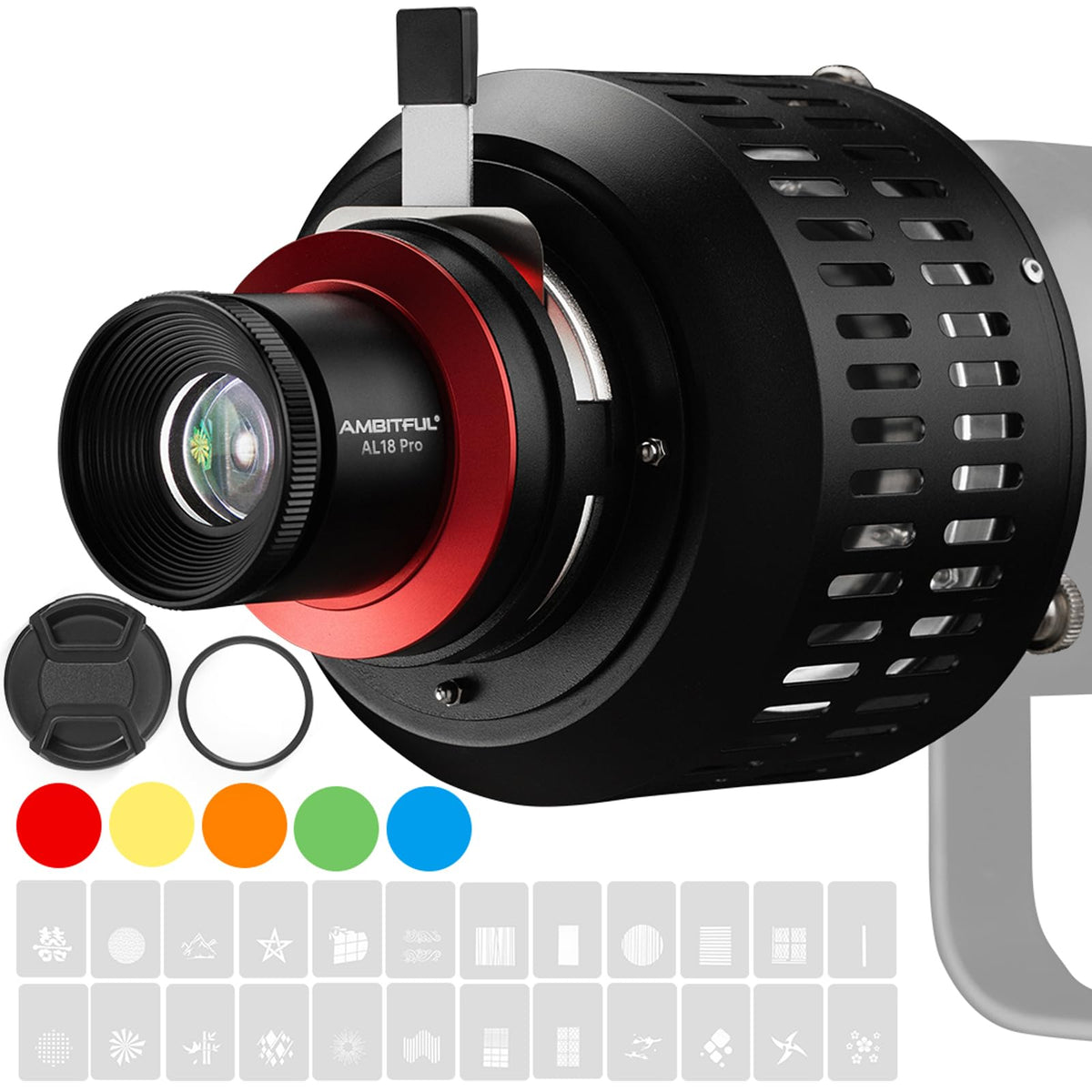 Ambitful Al 18 Pro Bowens Mount Conical Snoot Kit With 50Mm Lens,Video Artist Modelling Shape Light Studio Use For Led Video Lig