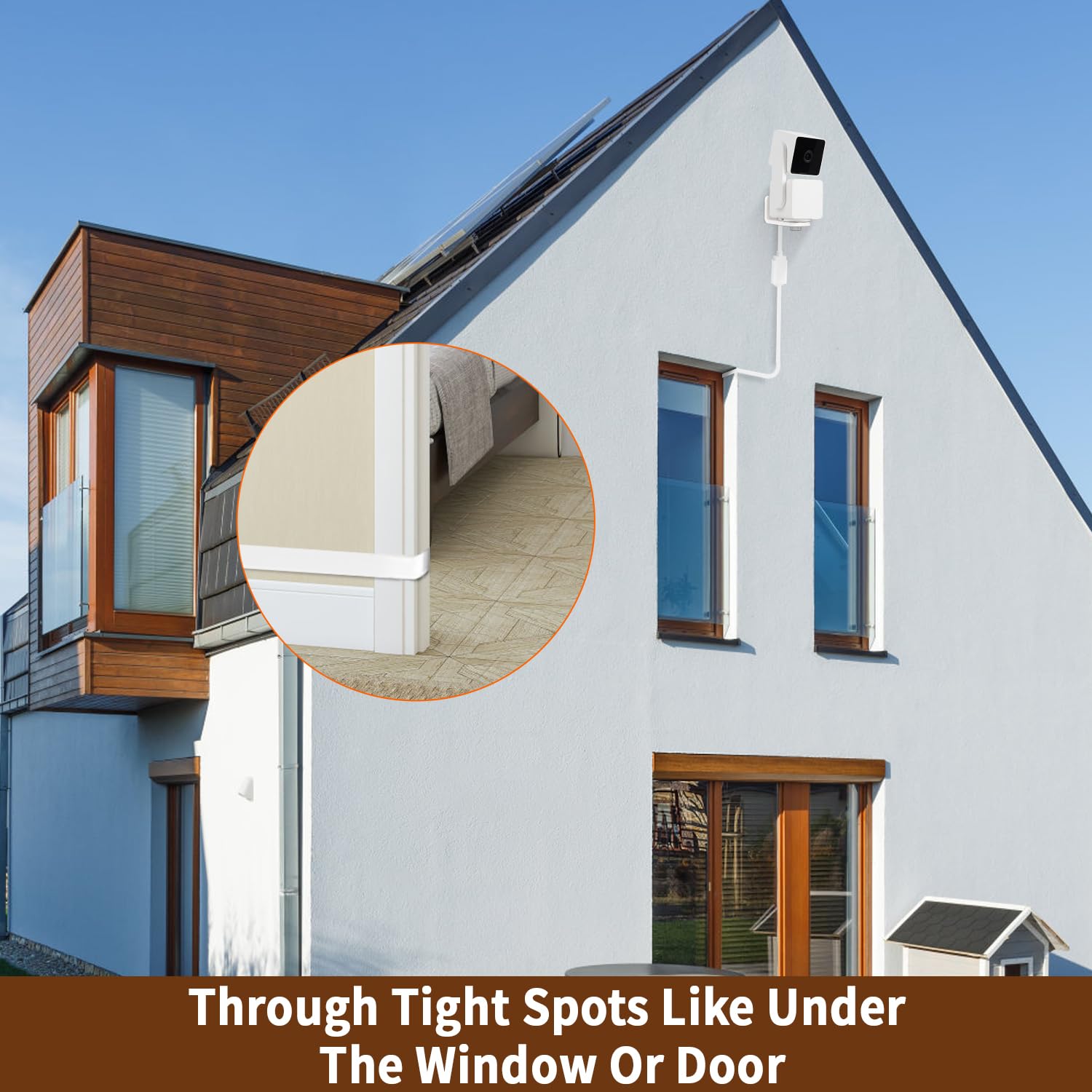 2Pack 25Ft/7.5M Usb Extension Cable Compatible With Wyze Cam Pan V3/V3 Pro/V2, Wyze Cam V4/V3, Wyze Cam Og, Wyze Cam V2, Waterpr