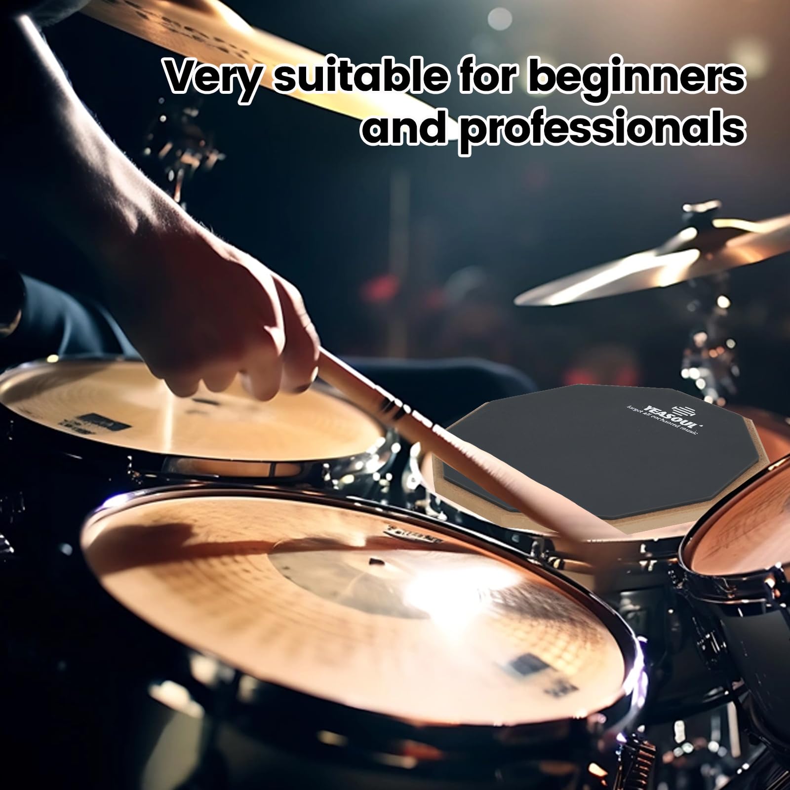 8 Inch Drum Pad,Double Sided Drum Pads,Snare Drum Pad For Drum Practice Beginner (Gray, 8  )