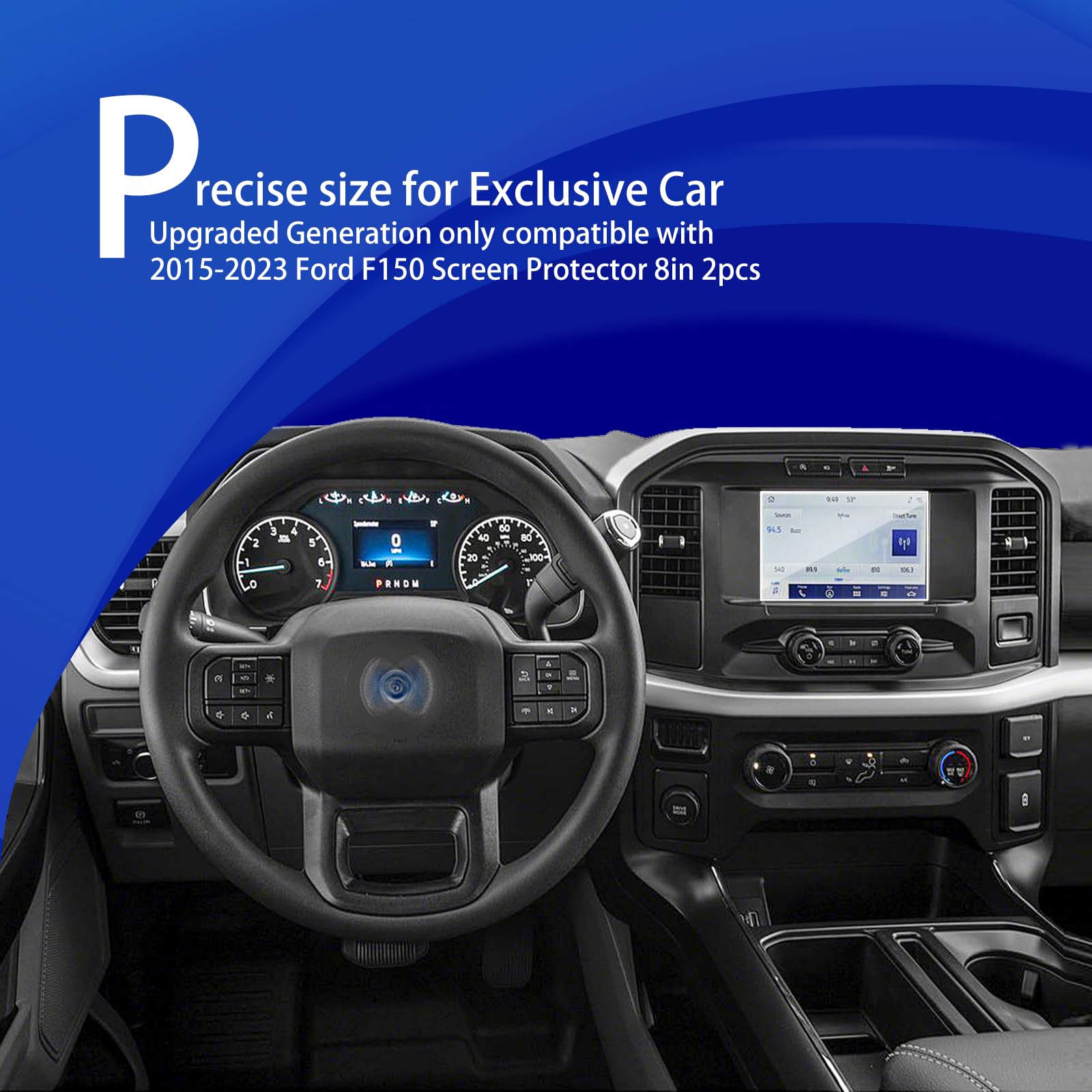 2Pack 2023 Ford F150 Screen Protector For 2015 2022 2023 Ford F150 F250 F350 F450 Super Duty Xlt Lariat 8Inch 2023 Ford F 150 Ac