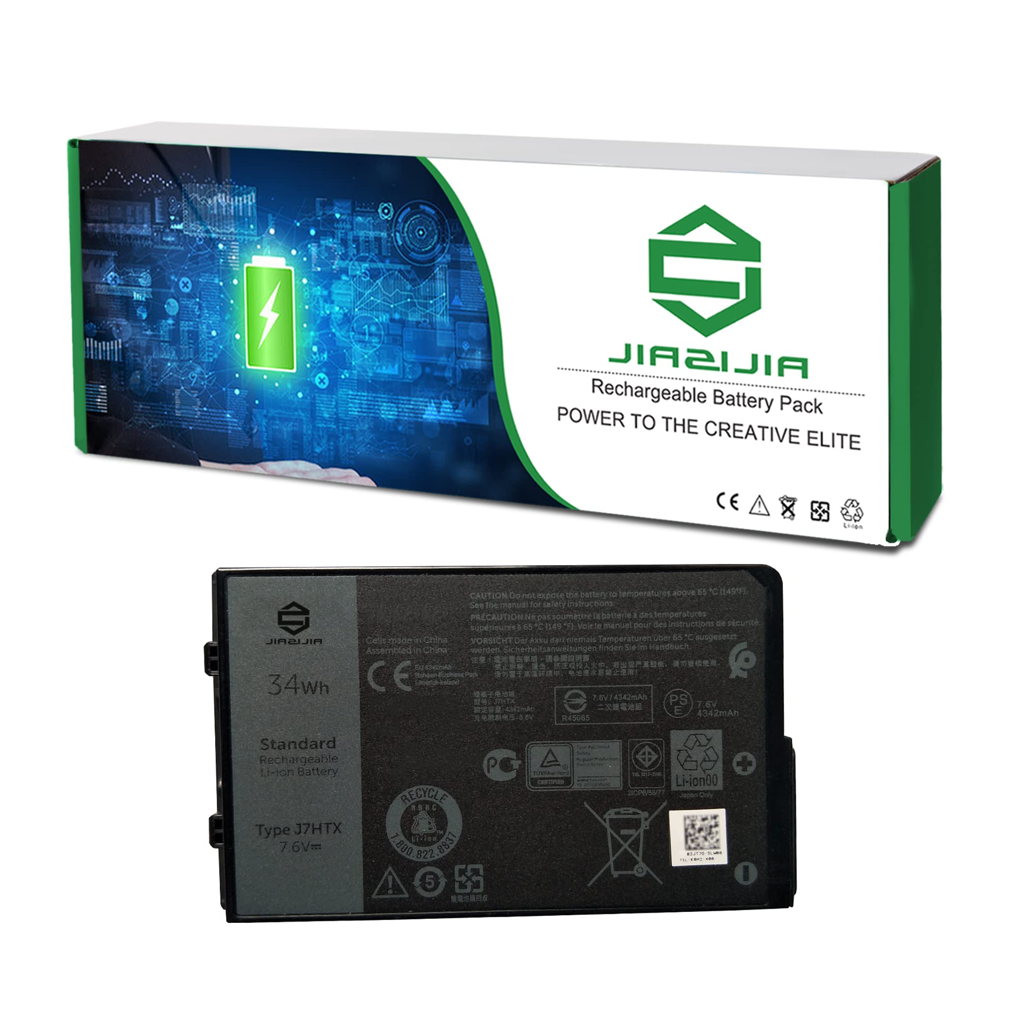 Jiazijia J7Htx 451 Bcdh Laptop Battery Replacement For Dell Latitude 7202 7212 7220 Rugged Extreme Tablet T03H T03H002 T03H T03H