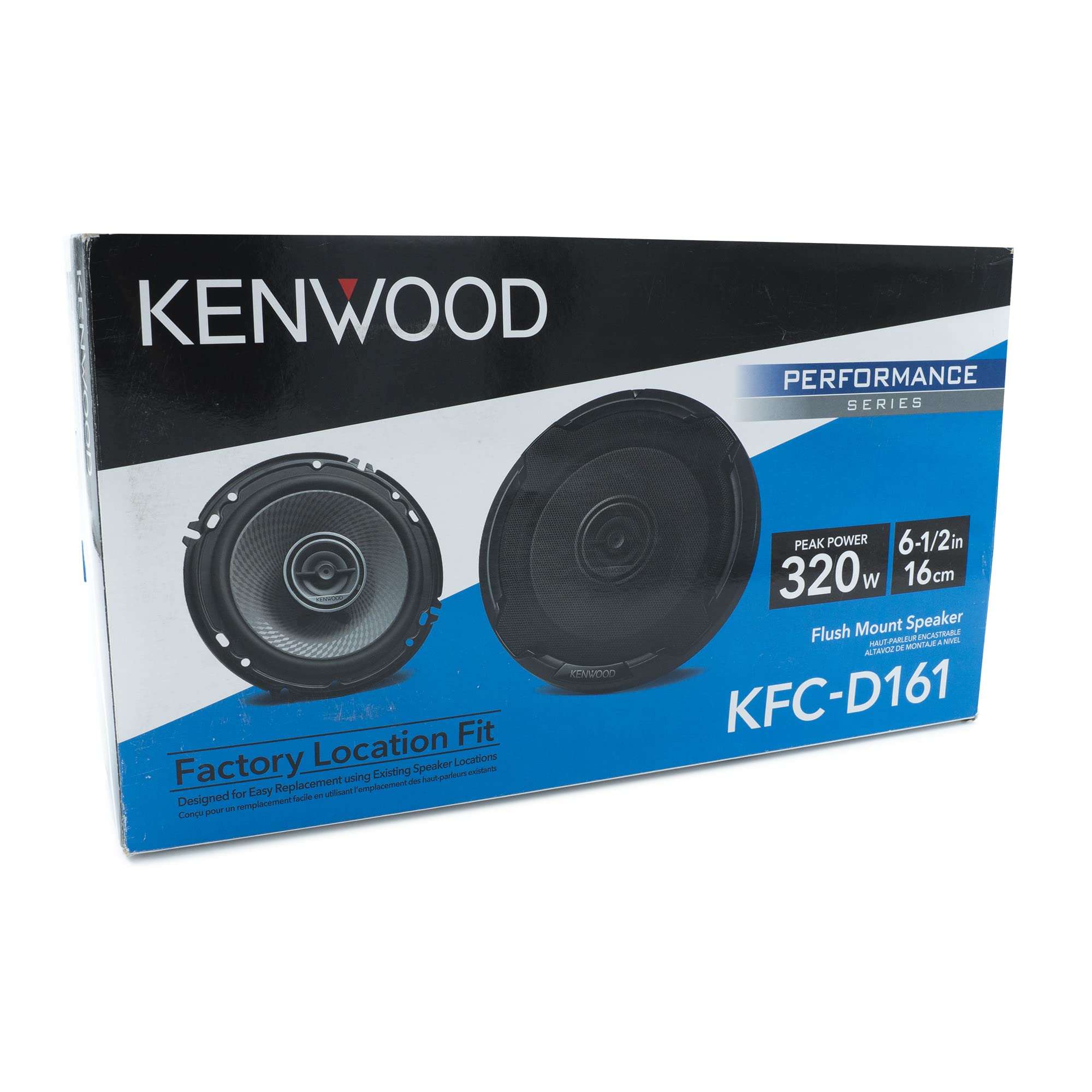 Kenwood Kfc D161 6.5 Inch 2 Way 320 Watts Peak Power Performace Series Car Speaker System
