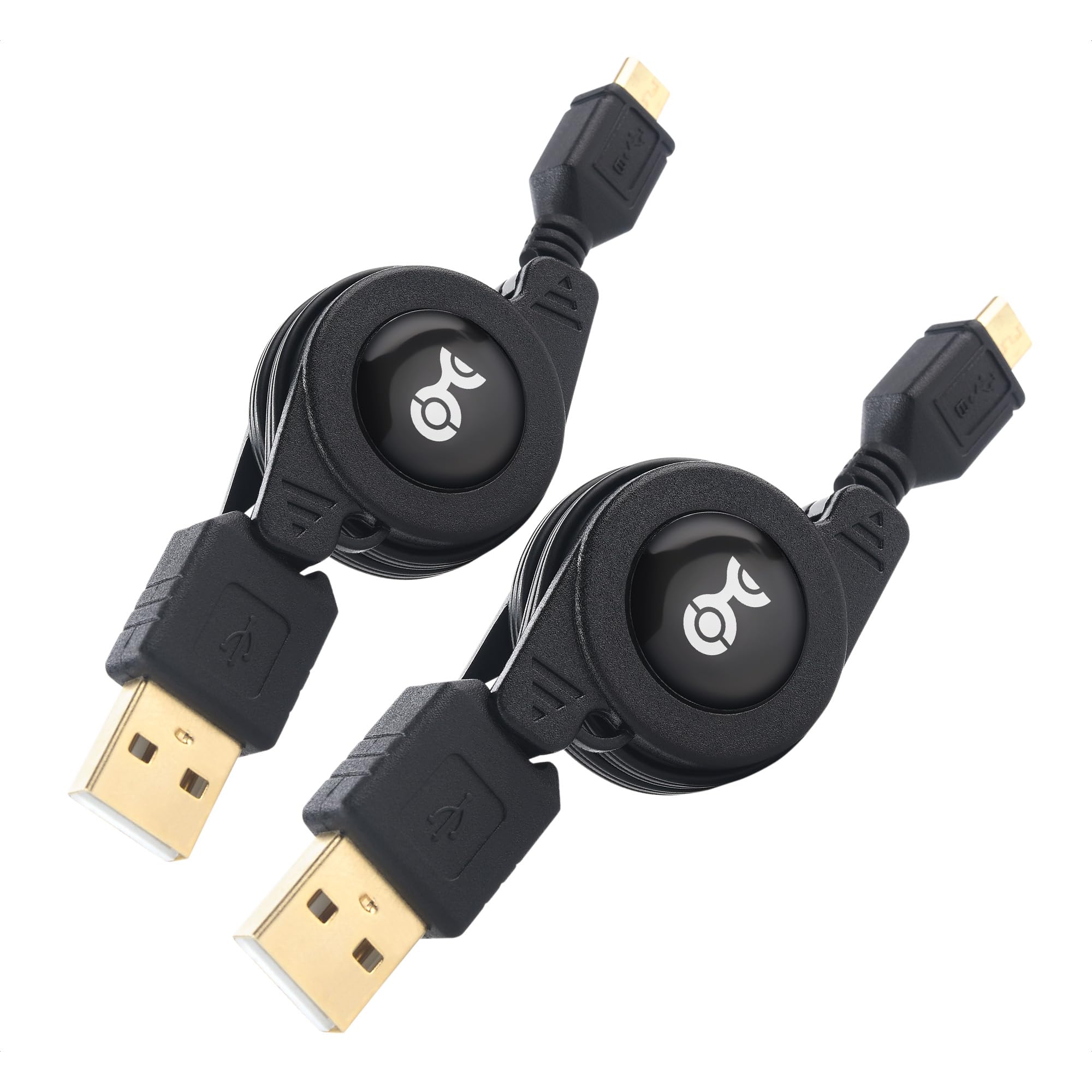 Cable Matters 2 Pack Retractable Micro USB Cable   2.5 Feet