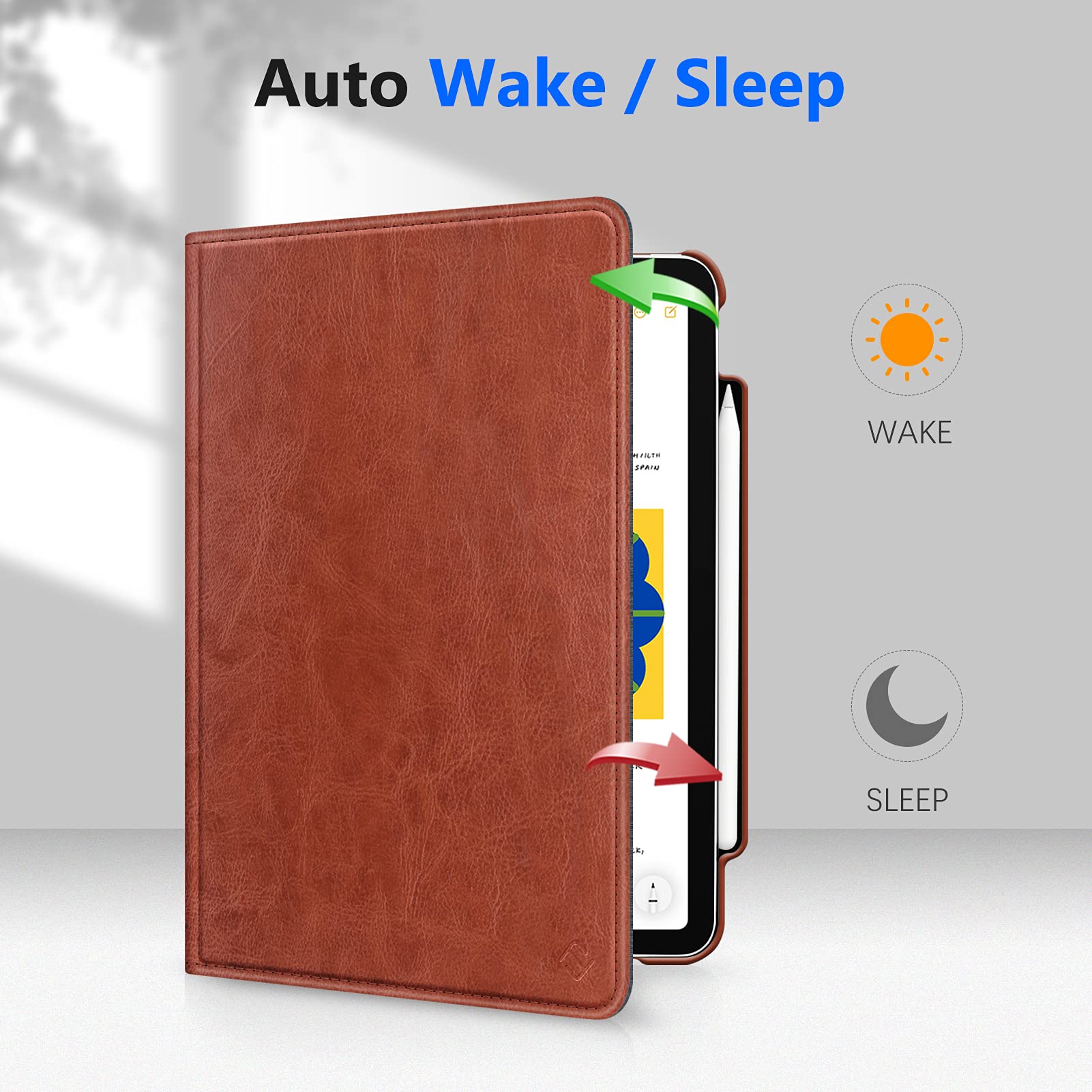 Fintie Rotating Case For Ipad Pro 11 Inch (4Th / 3Rd Generation) 2022/2021 360 Degree Swiveling Stand Cover W/Pencil Holder, Aut