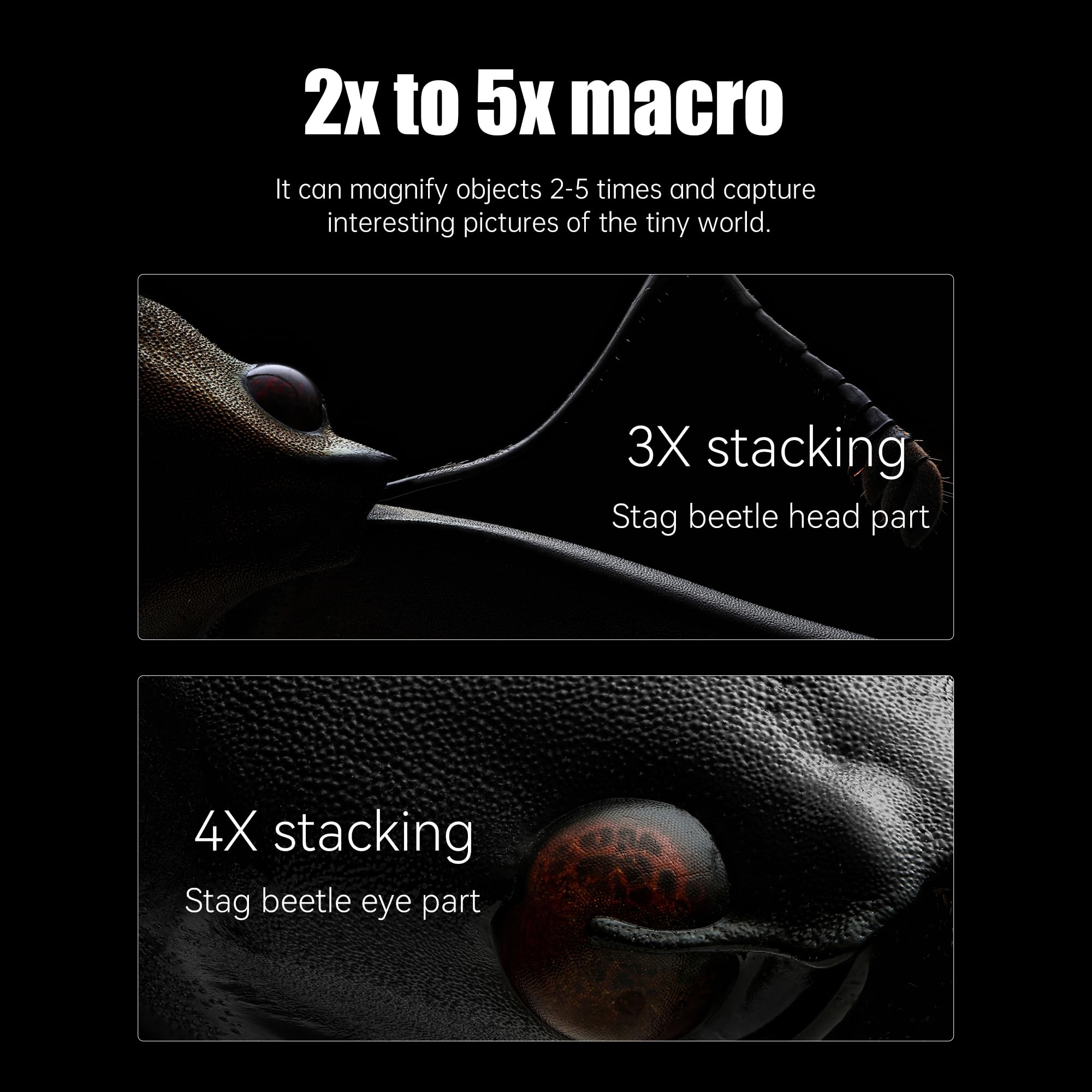 Astrhori 25Mm F2.8 2X 5X Ultra Macro Lens Full Frame Manual Focus Compatible With Fuji X Mirrorless Cameras,X A1,X A10,X E2,X A2