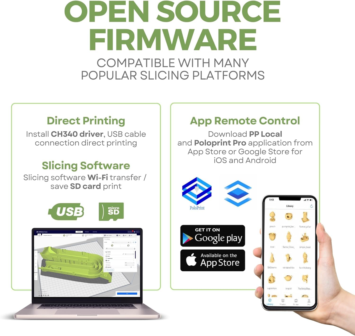 Fully Assembled Mini 3D Printer For Kids And Beginners - Complete Starter Kit With Auto Leveling 3D Printing Machine, 10M Pla Fi