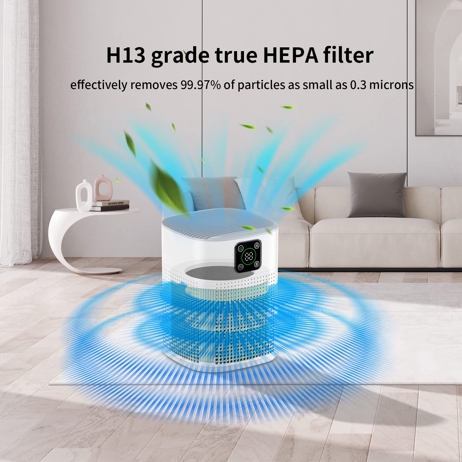 Honeyuan Air Purifier Filter, Genuine Filter, 3 In 1 True Hepa Filter, Air Purifier Replacement Filter For Pet Bedroom Smell