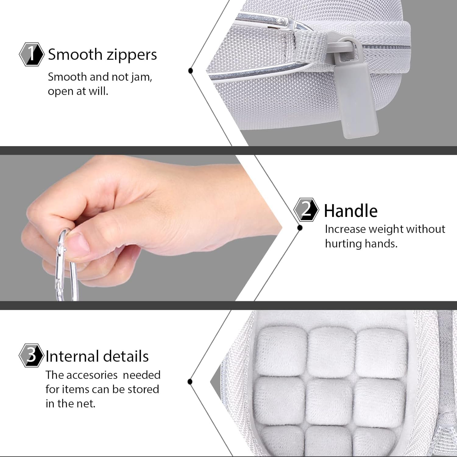 Co2Crea Hard Case Replacement For Logitech Mx Anywhere 3S Anywhere 3 Anywhere 2S Anywhere 2 Compact Performance Mouse (Pale Grey