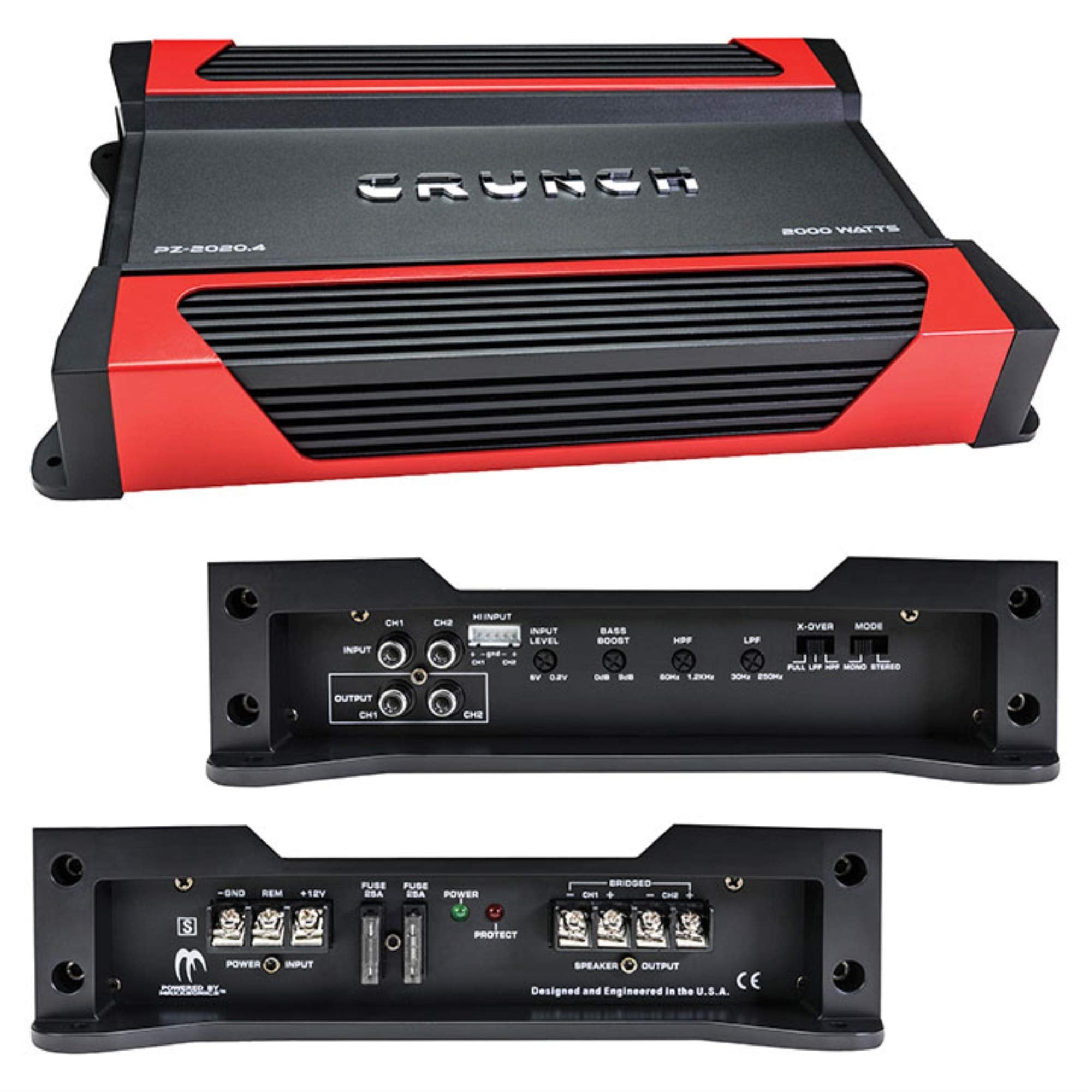 POWERZONE 4-Channel Class Ab Amp (2, 000 Watts)