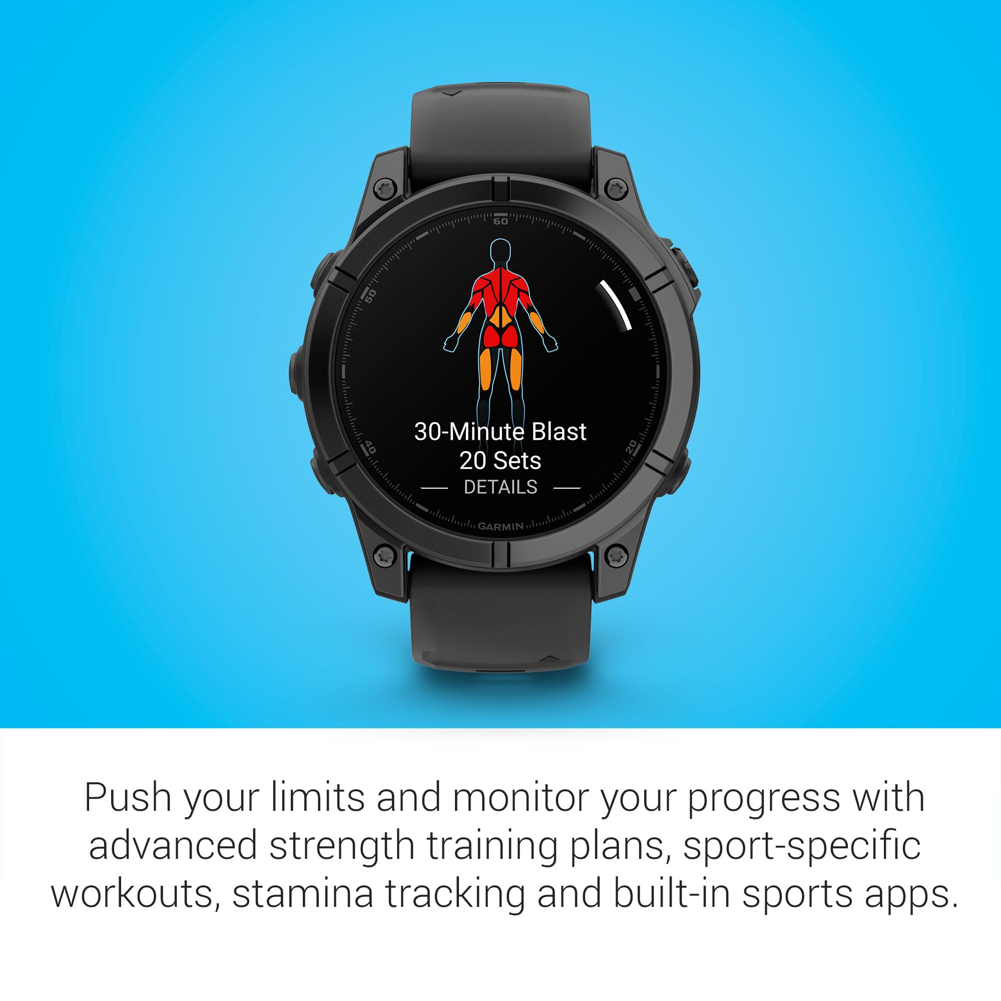 Garmin Fenix E - 47 Mm, Amoled, Premium Multisport Gps Smartwatch, Long-Lasting Battery Life, Slate Gray Steel With Black Band