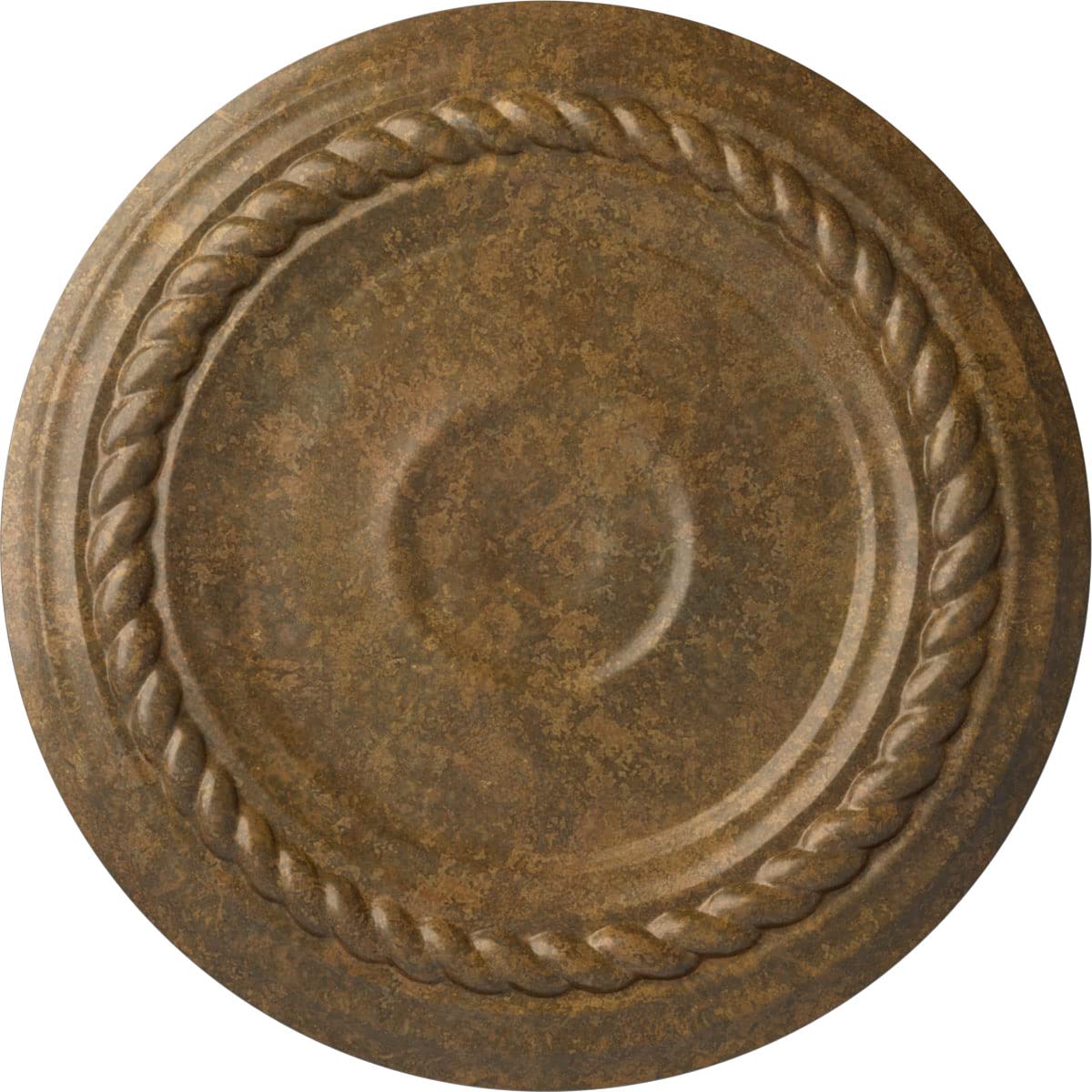 Ekena Millwork CM07ALRZS 7-7/8 x 3/4 Small Alexandria Ceiling Medallion, Rubbed Bronze