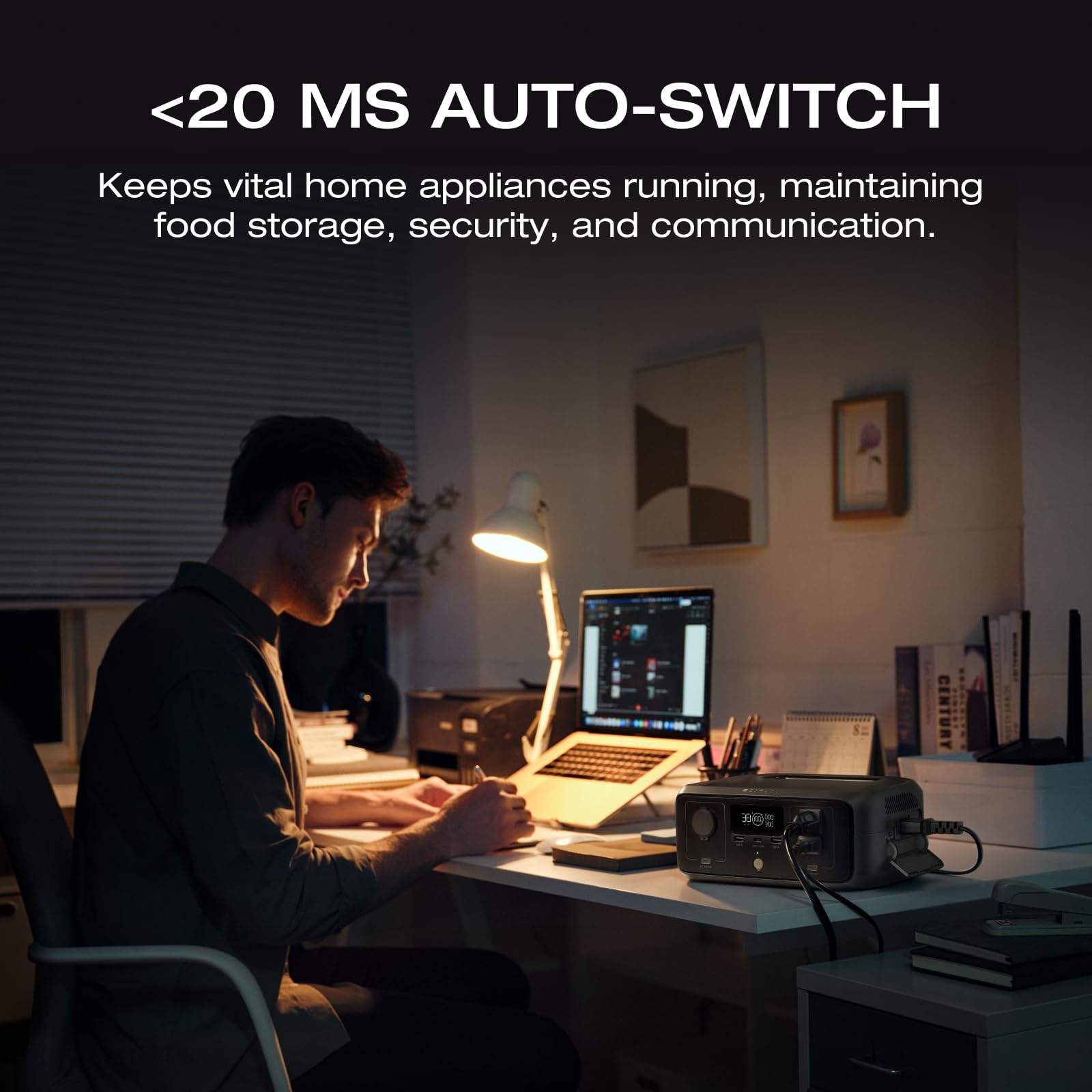 Ef Ecoflow Portable Power Station River 3, 245Wh Lifepo4 Battery Power Station, 300W Up To 600W Ac Output,