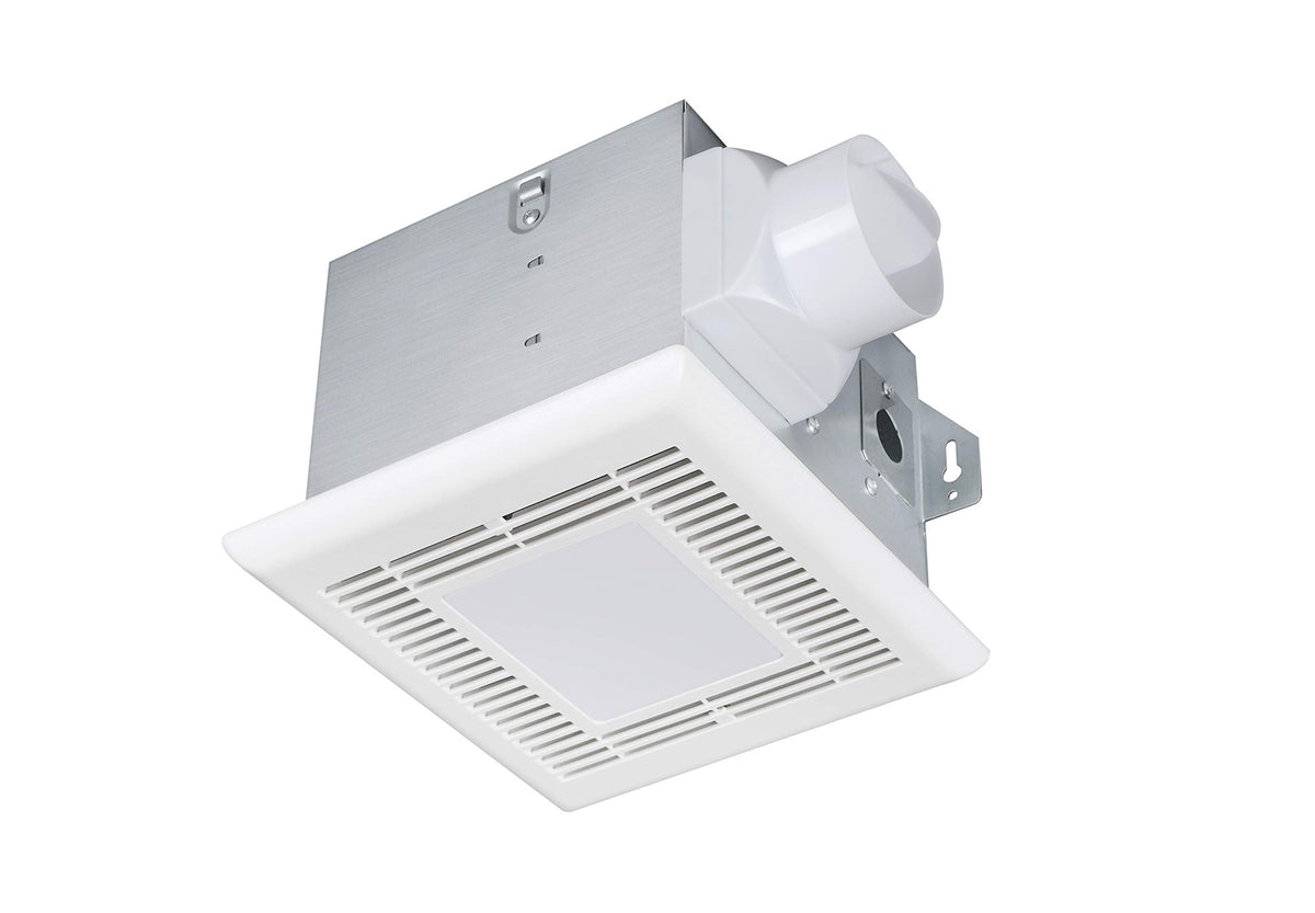 Tech Drive Very Quiet 70 Cfm, 2.0 Sone Bathroom Ventilation And Exhaust Fan With Led Light 4000K 600Lm(70Cfm),Ceiling Mounted Fa