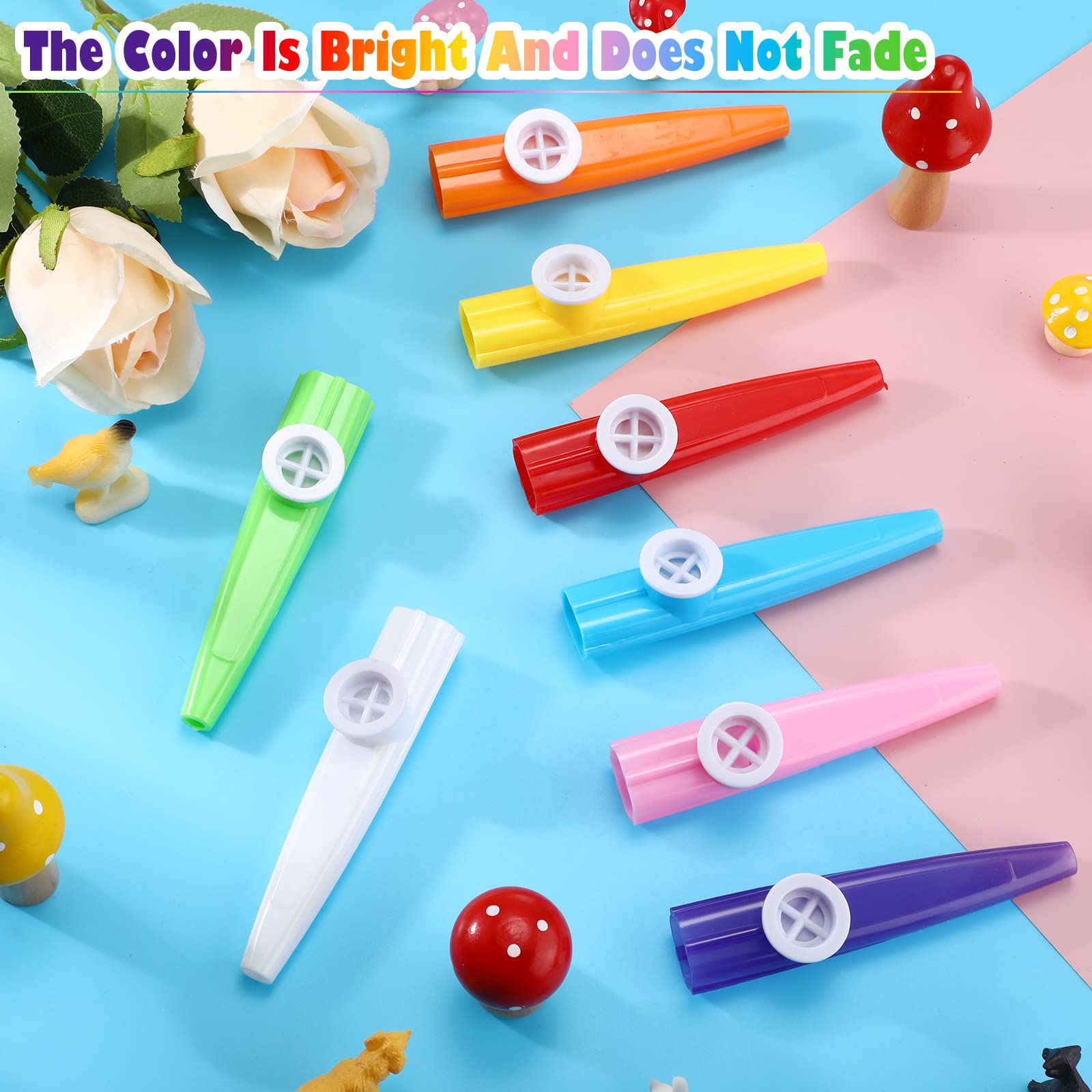 Boao 200 Pcs Plastic Kazoo Musical Instruments Party For Adults Fun Music Kazoo For Kids Classrooms Musical Toy Favors Gift Priz