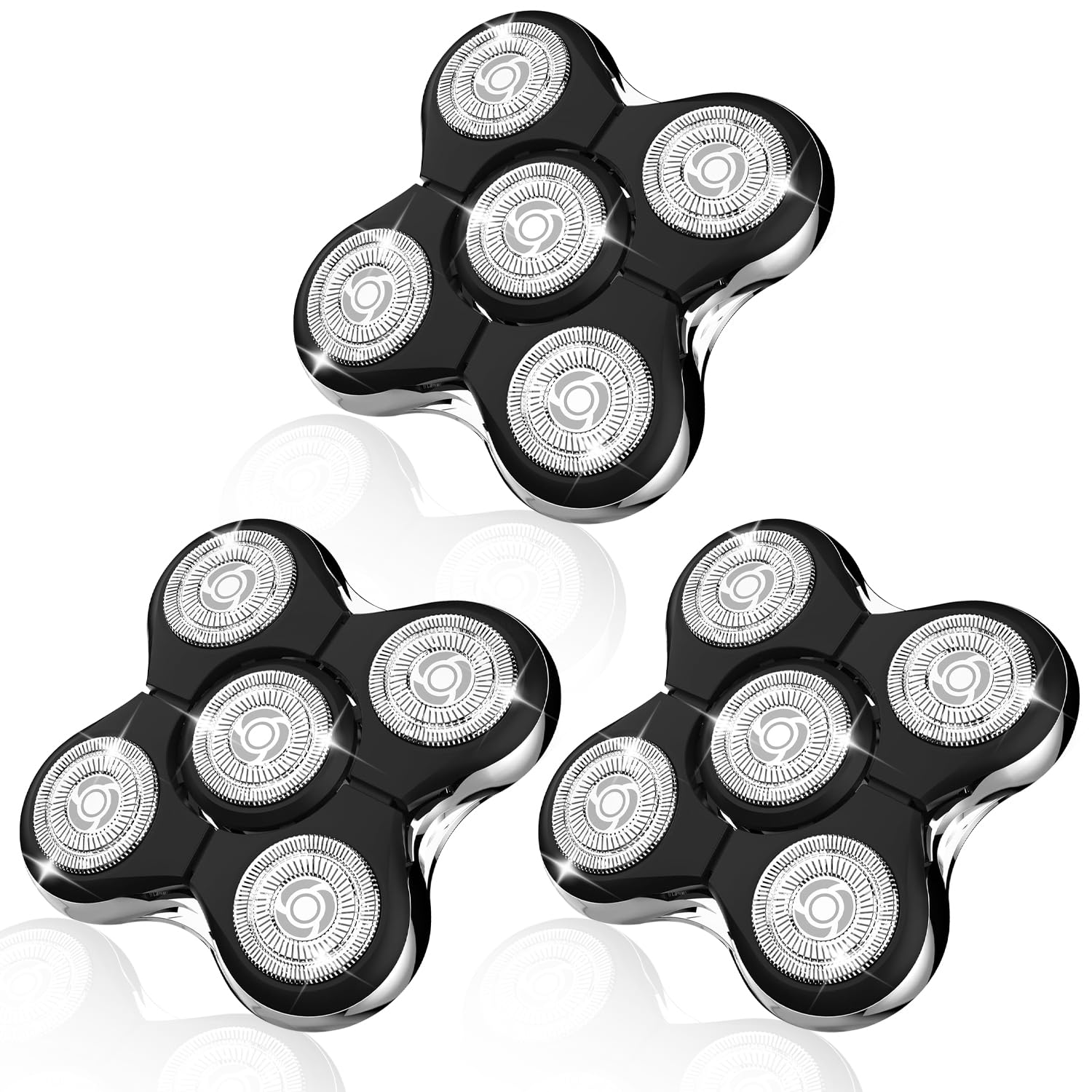 3Pcs Shaver Peplacement Head For Remington Balder Pro Peplacement Head For Model Xr7000 Shaver