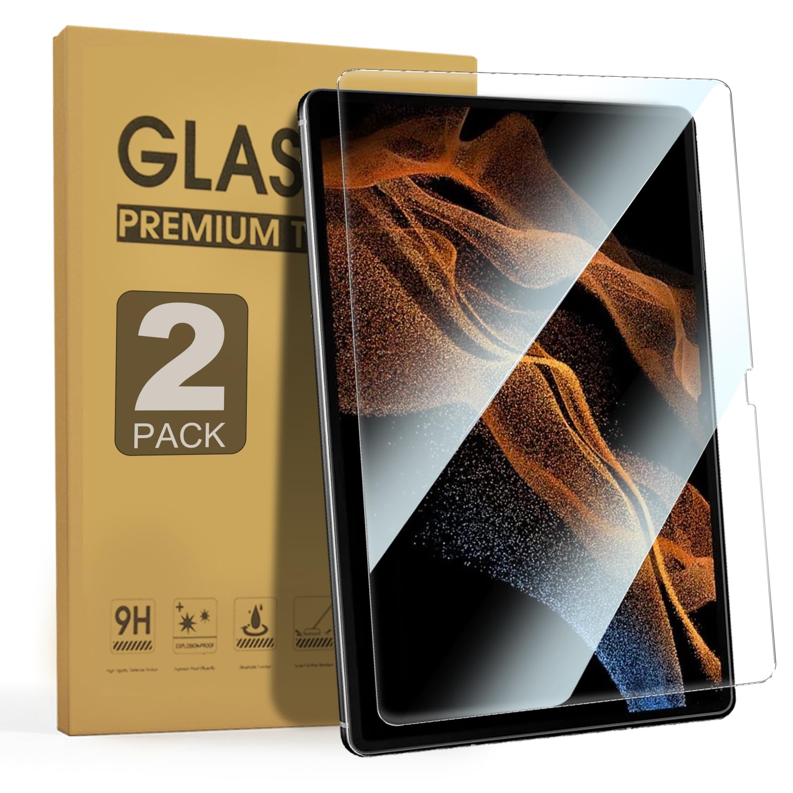 Zenrich [2Pack] Anti Blue Light Tempered Glass Screen Protector For Samsung Galaxy Tab S9 Ultra 2023/Tab S8 Ultra 2020 14.6 Inch