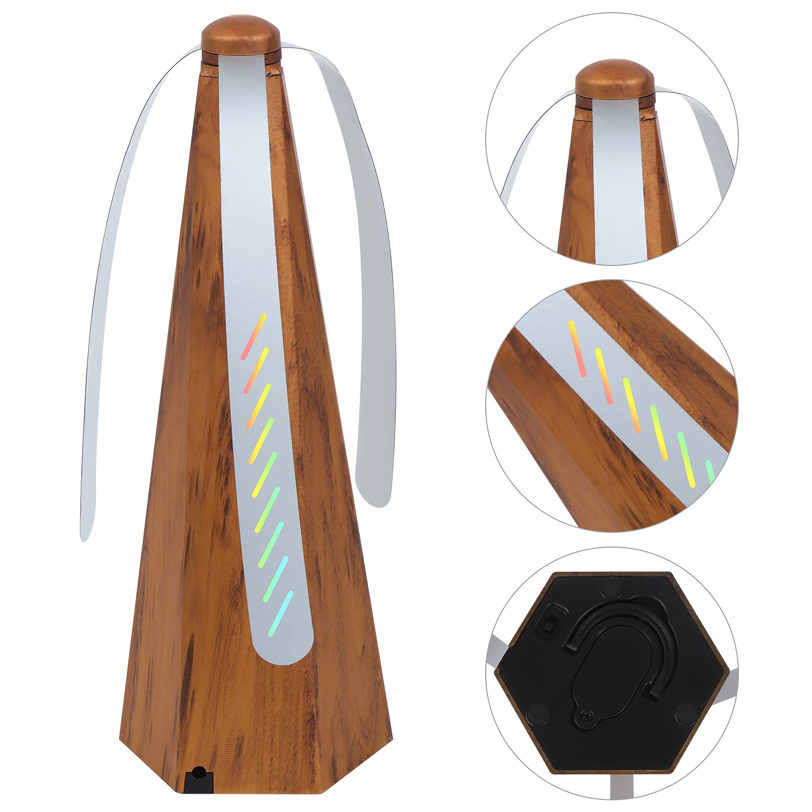Piaopiaoniu 3 Pcs Fly Fan For Tables Fan Fly Portable Wood Grain Table Fan,For Outdoor